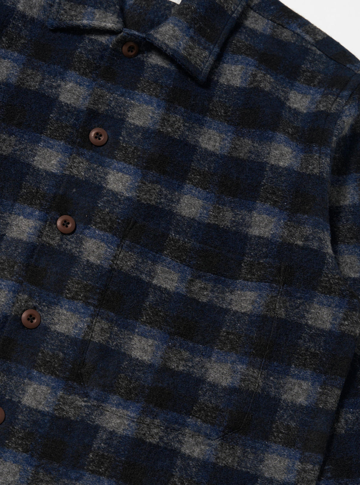 Navy/Black Chandler Plaid Fatigue Shirt
