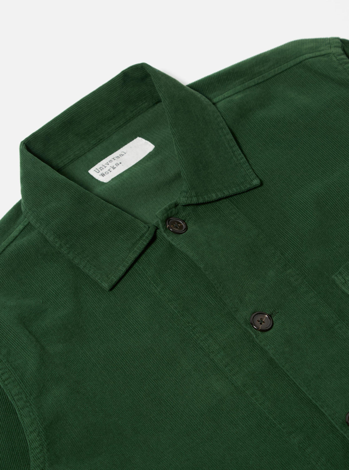 Green Fine Cord Bakers Overshirt