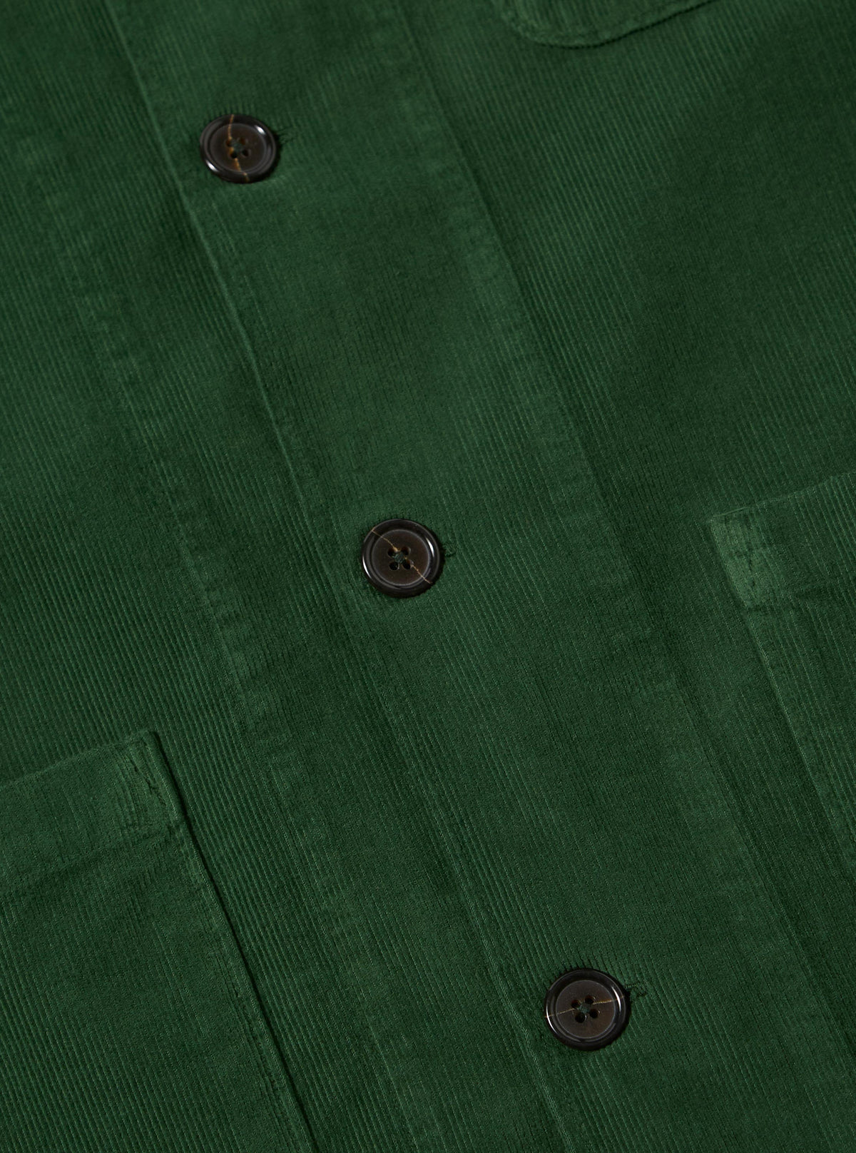Green Fine Cord Bakers Overshirt