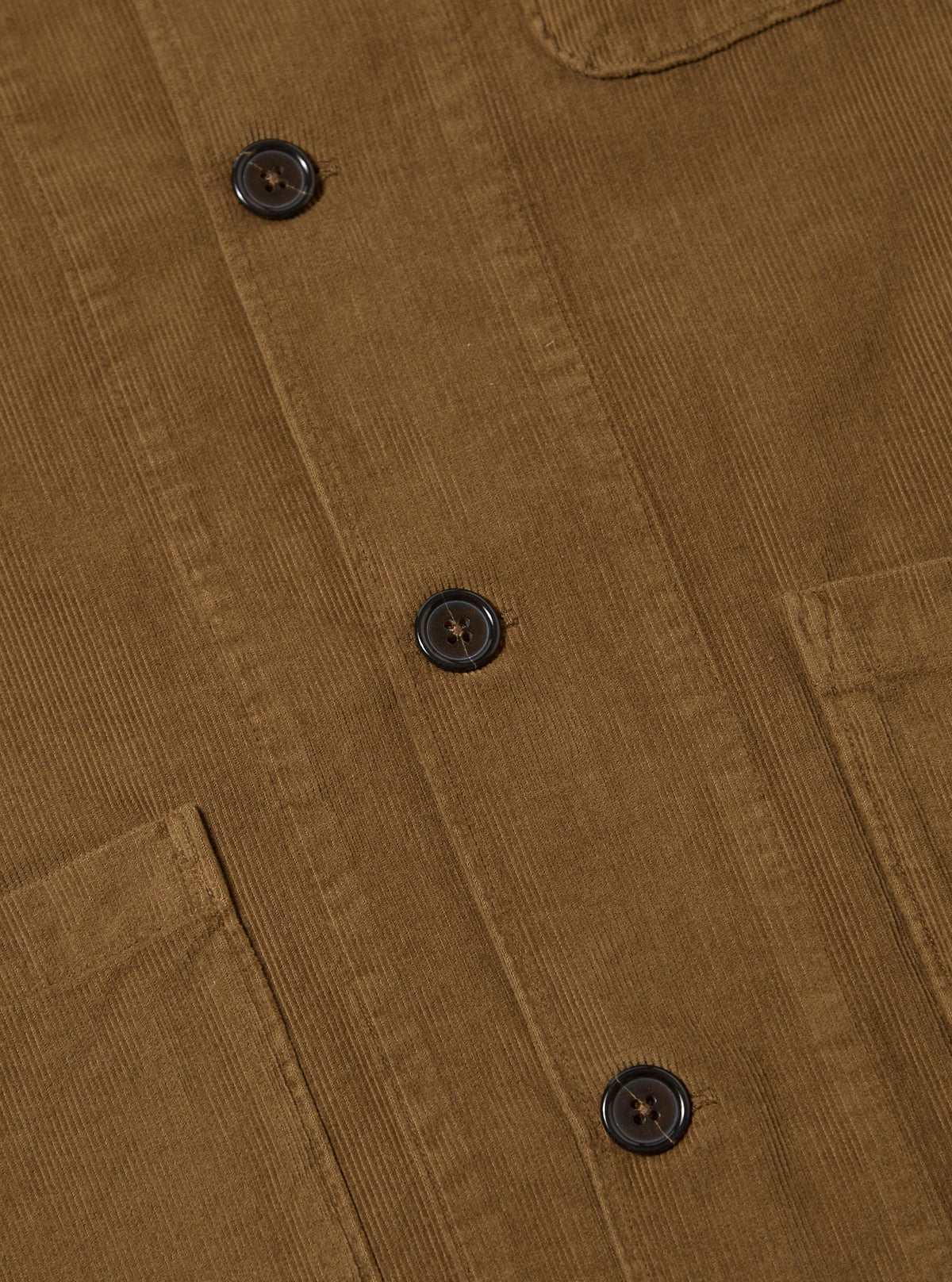 Khaki Fine Cord Bakers Overshirt