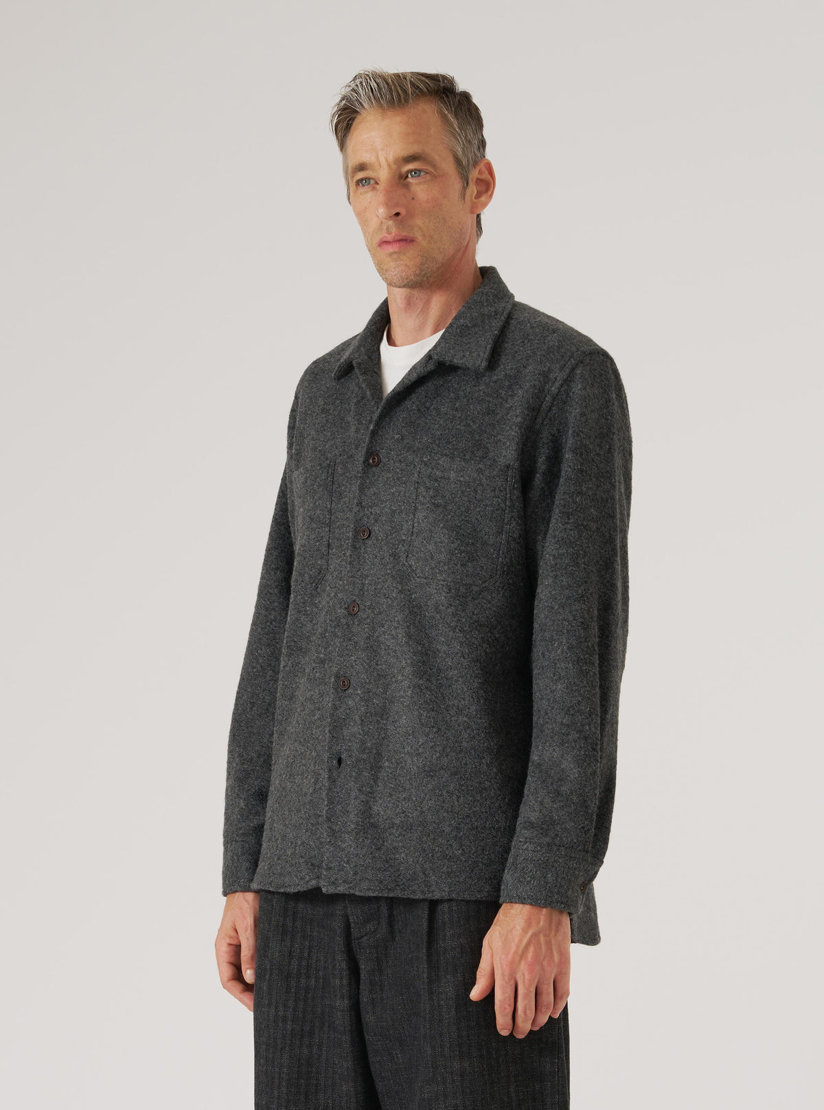 Grey Dam Marl Work Shirt
