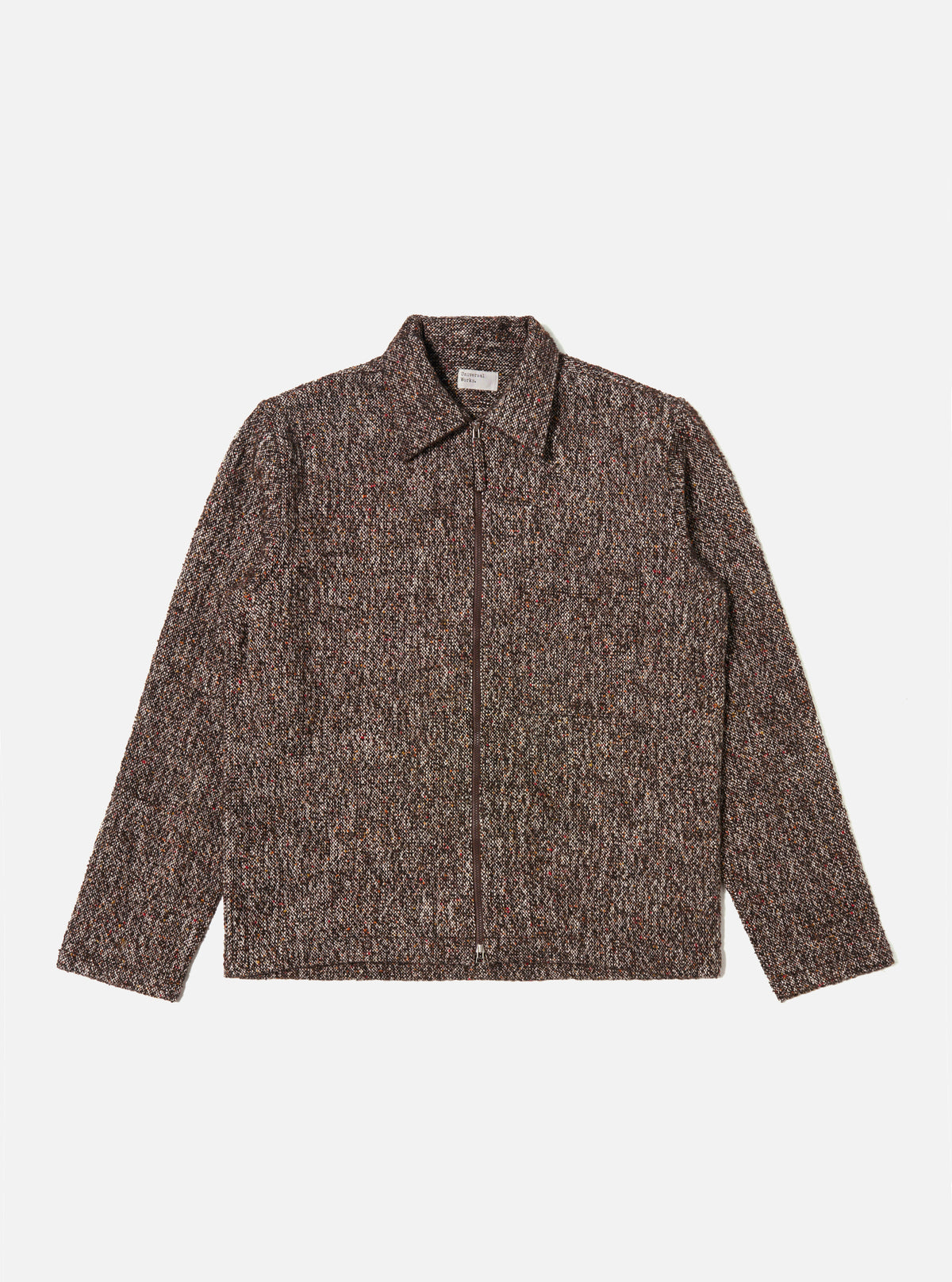 Brown Sedona Tweed Zip Shirt