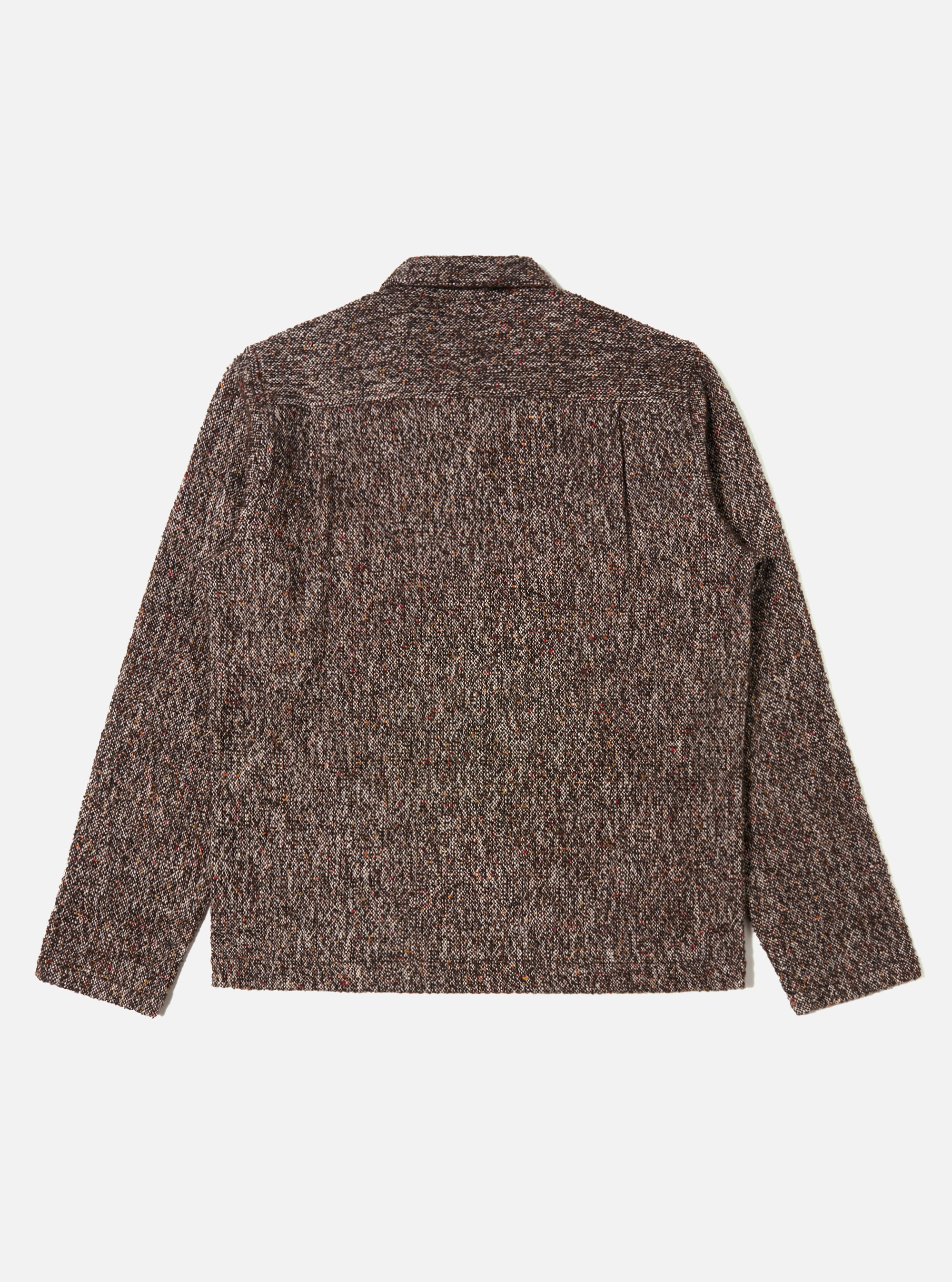 Brown Sedona Tweed Zip Shirt