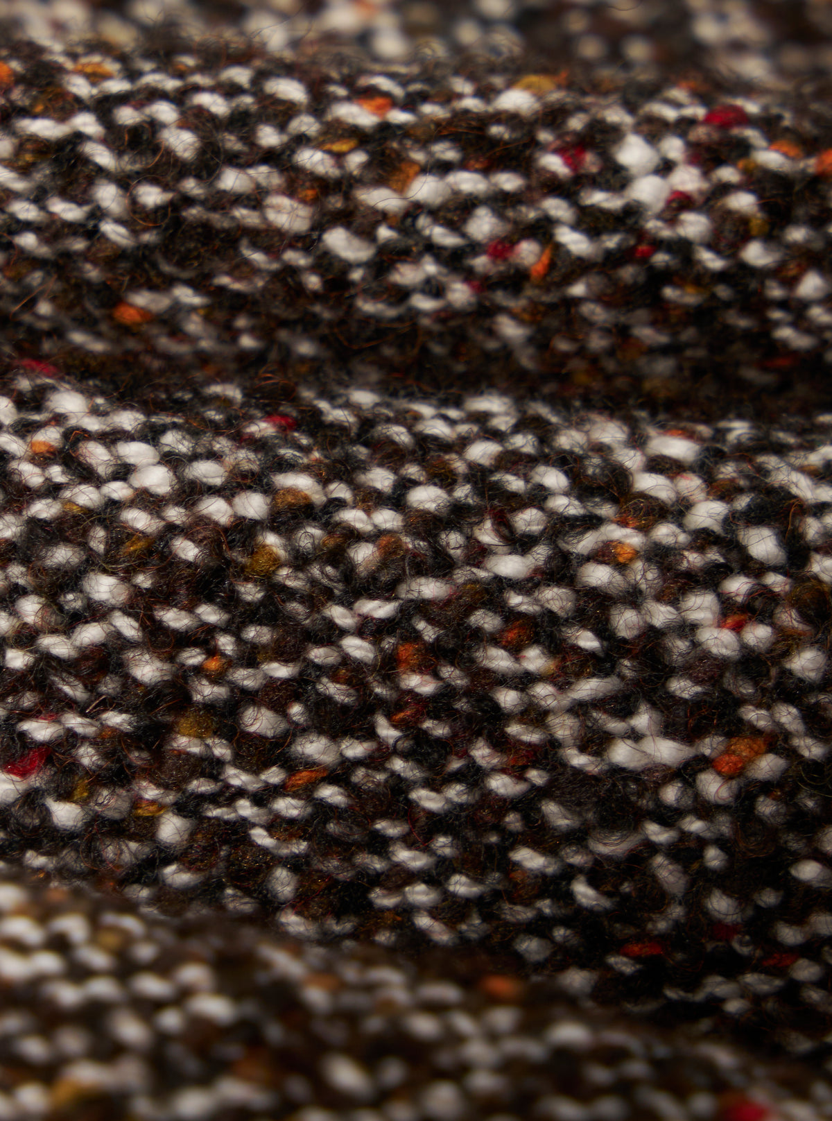 Brown Sedona Tweed Zip Shirt
