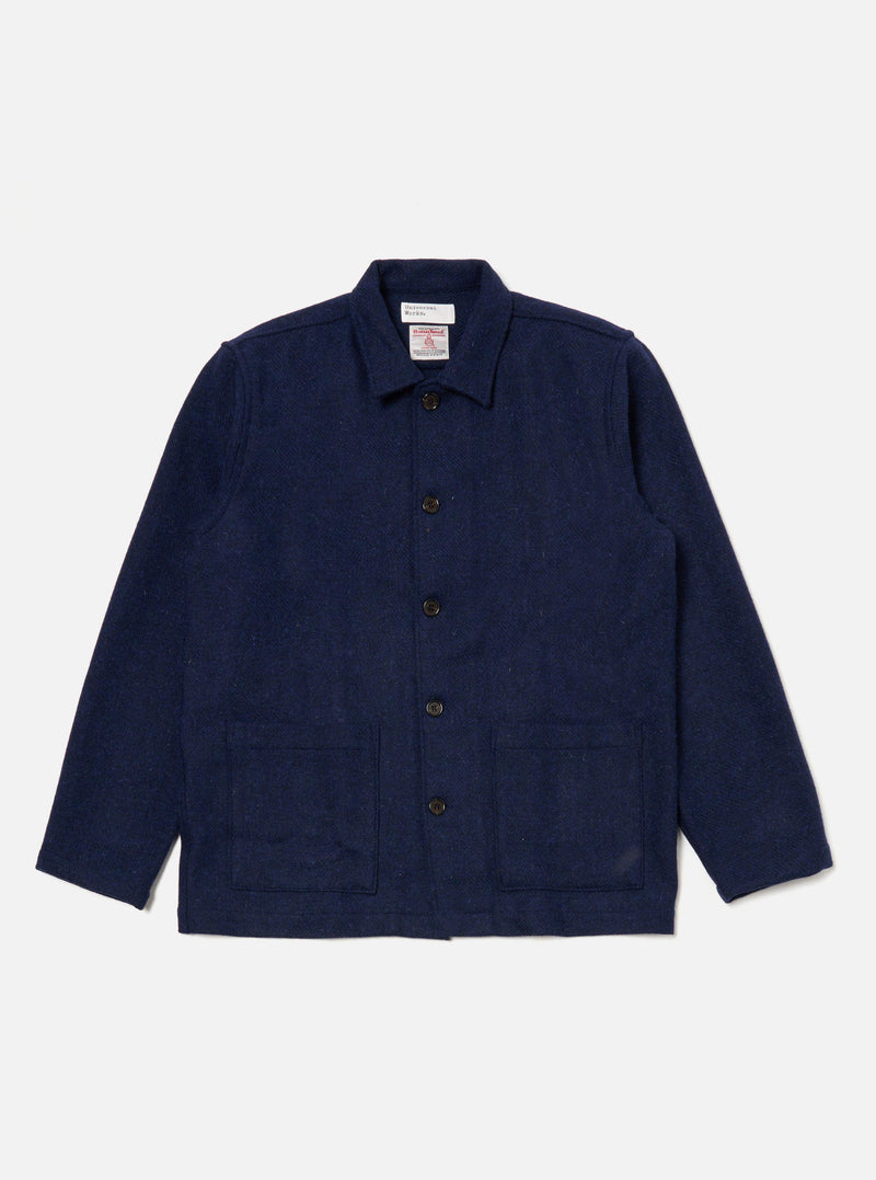 Indigo LW Harris Tweed Easy Jacket