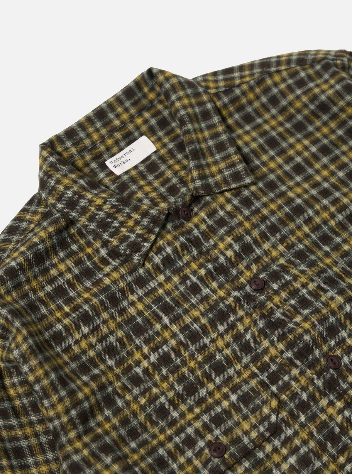Brown Bang Check Utility Shirt