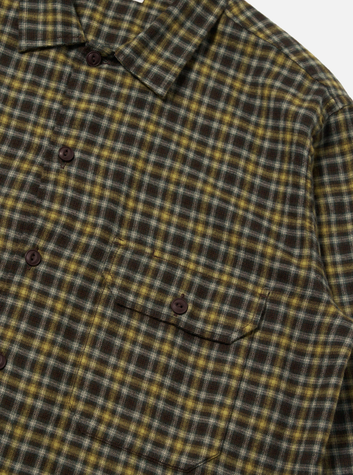 Brown Bang Check Utility Shirt