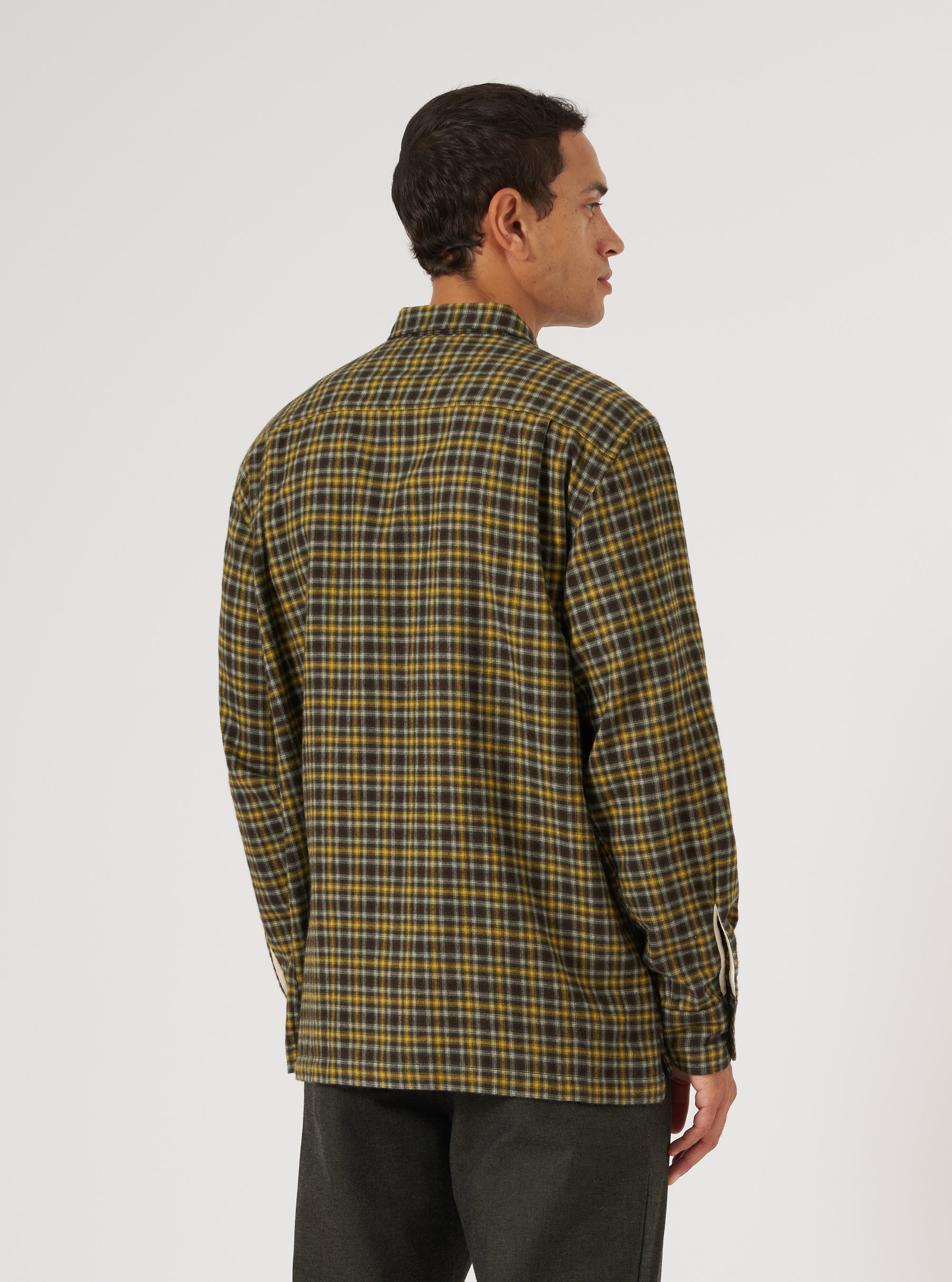 Brown Bang Check Utility Shirt