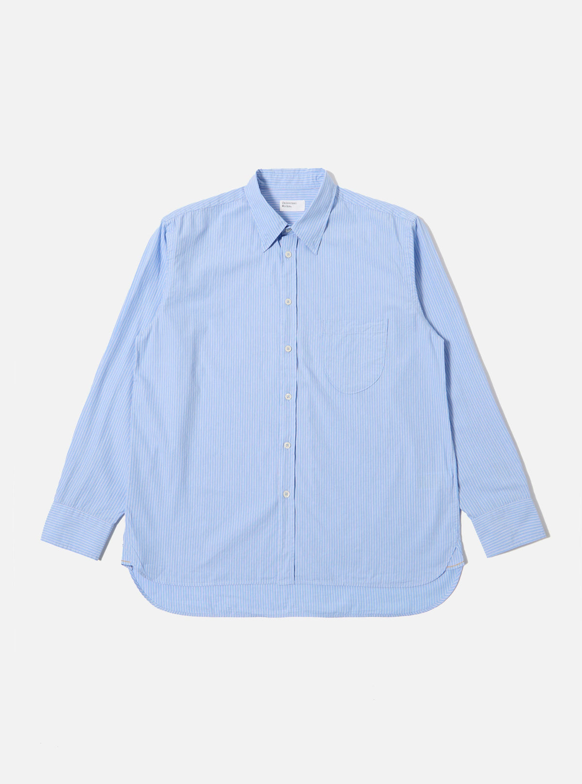 Blue Vila Stripe Narrow Lazy Day Shirt