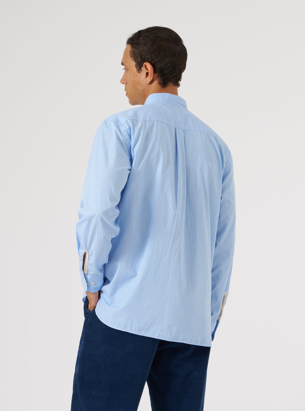 Blue Vila Stripe Narrow Lazy Day Shirt