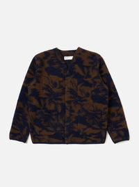Navy/Brown Studio Fleece Cardigan