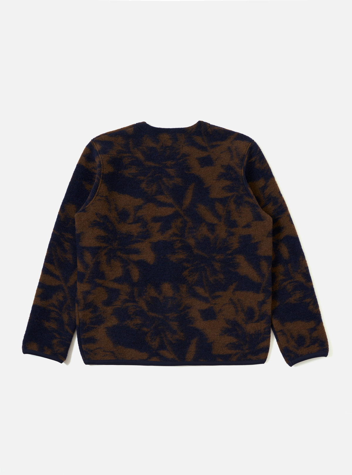 Navy/Brown Studio Fleece Cardigan