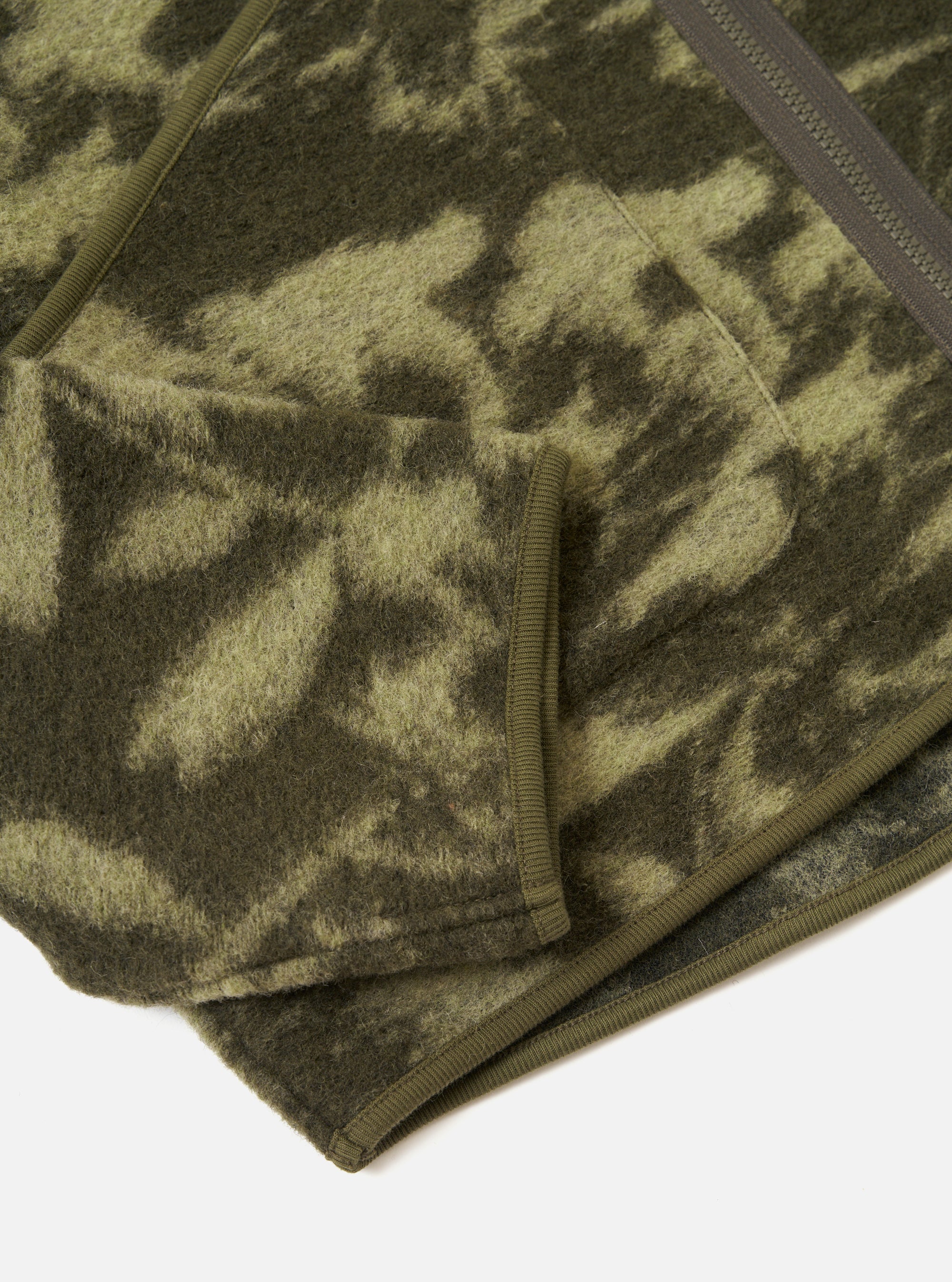 Green/Pale Green Studio Fleece Zip Liner Jacket