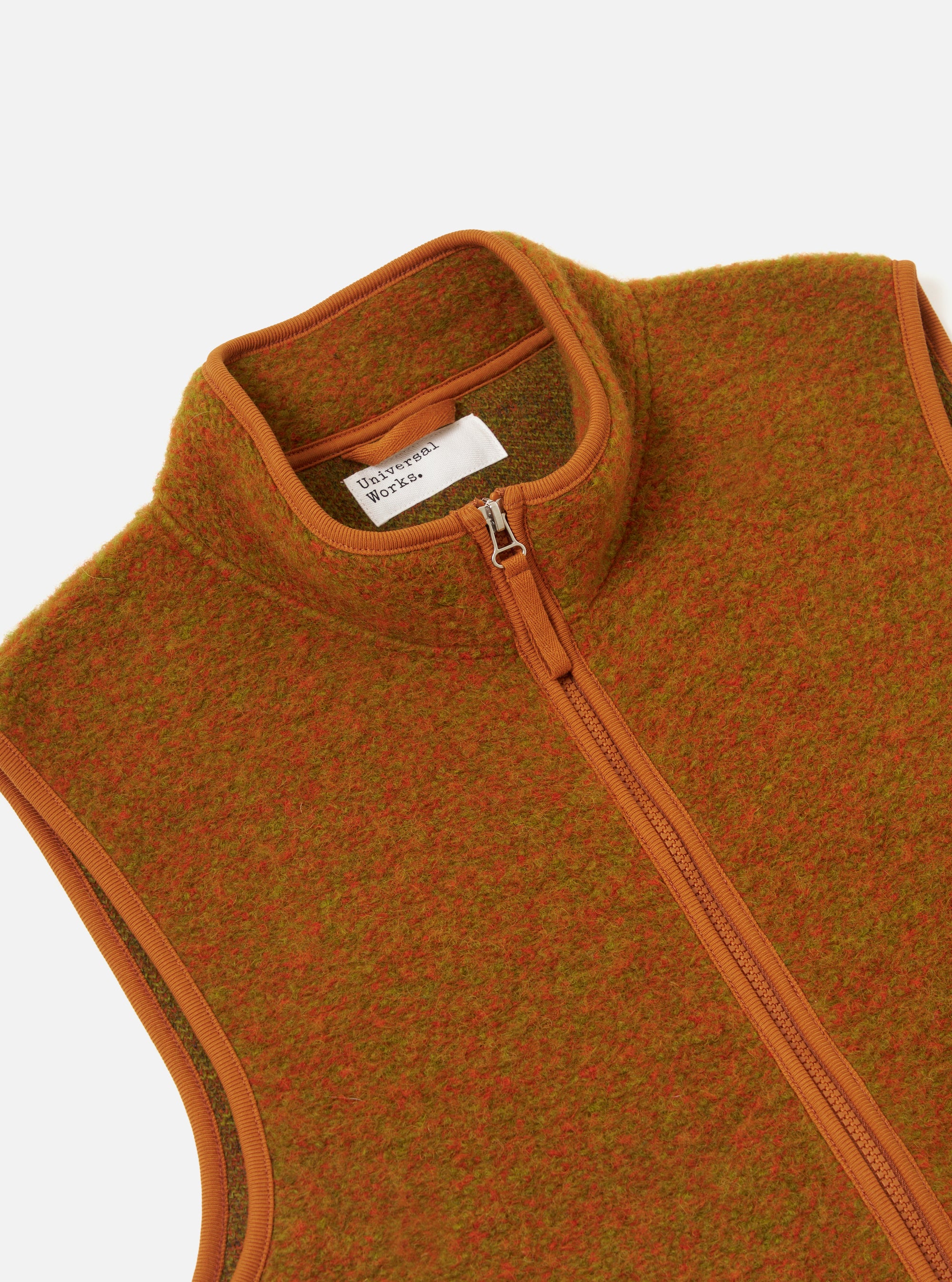 Orange Six Wool Fleece Climbing Gilet