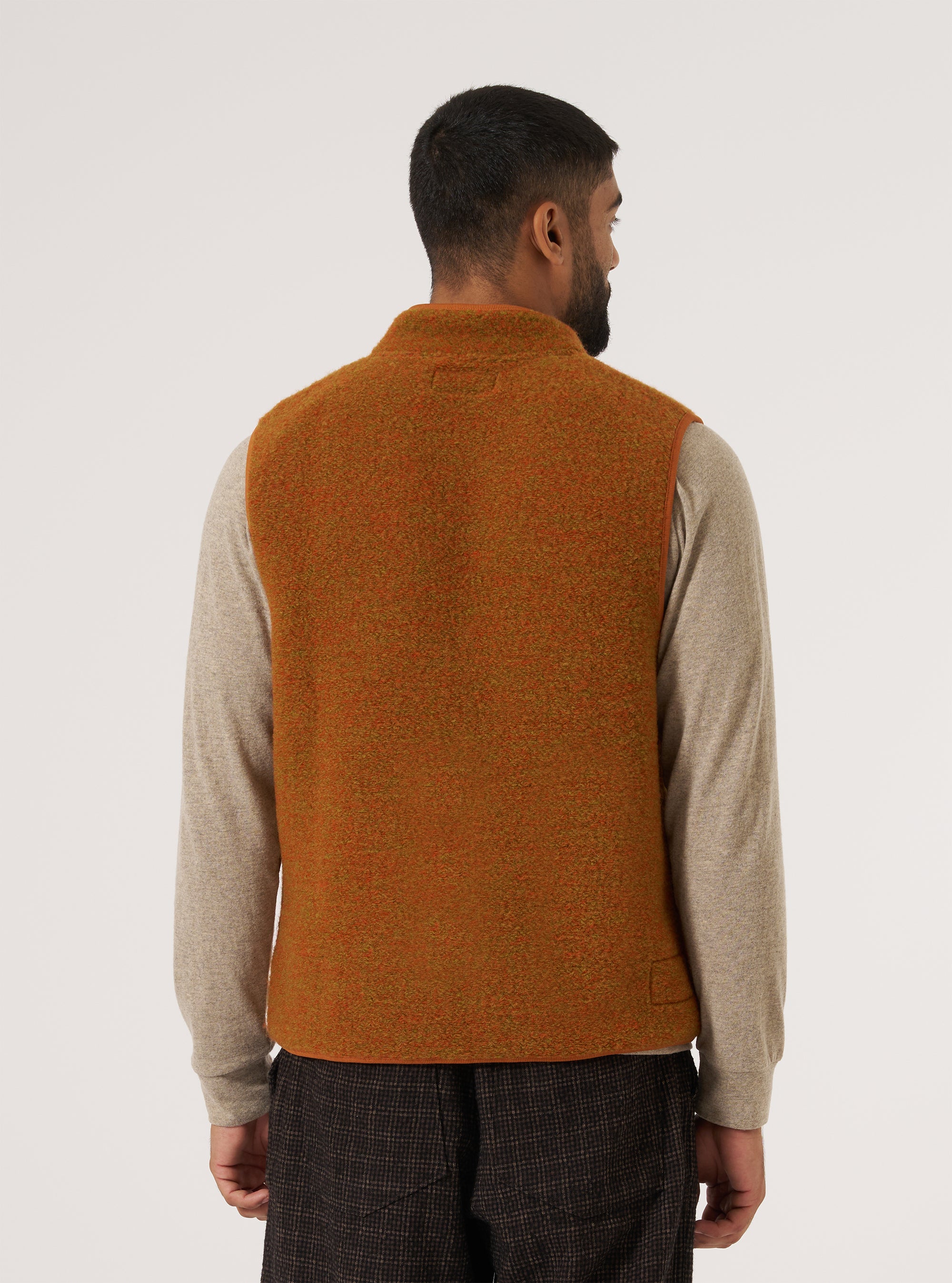 Orange Six Wool Fleece Climbing Gilet