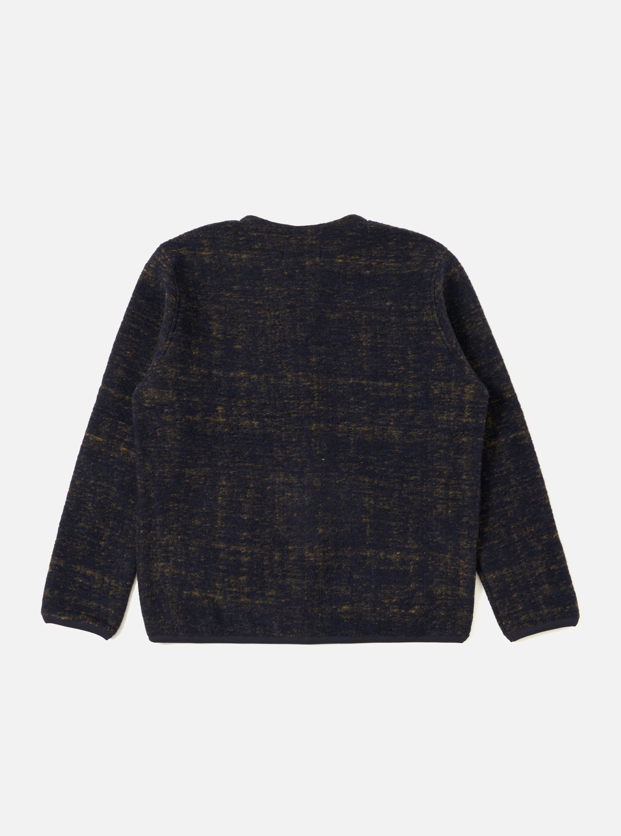 Navy Marble Fleece Cardigan