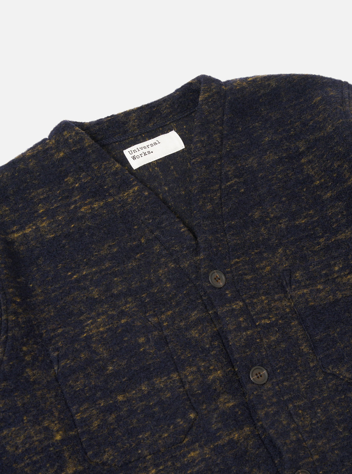 Navy Marble Fleece Cardigan
