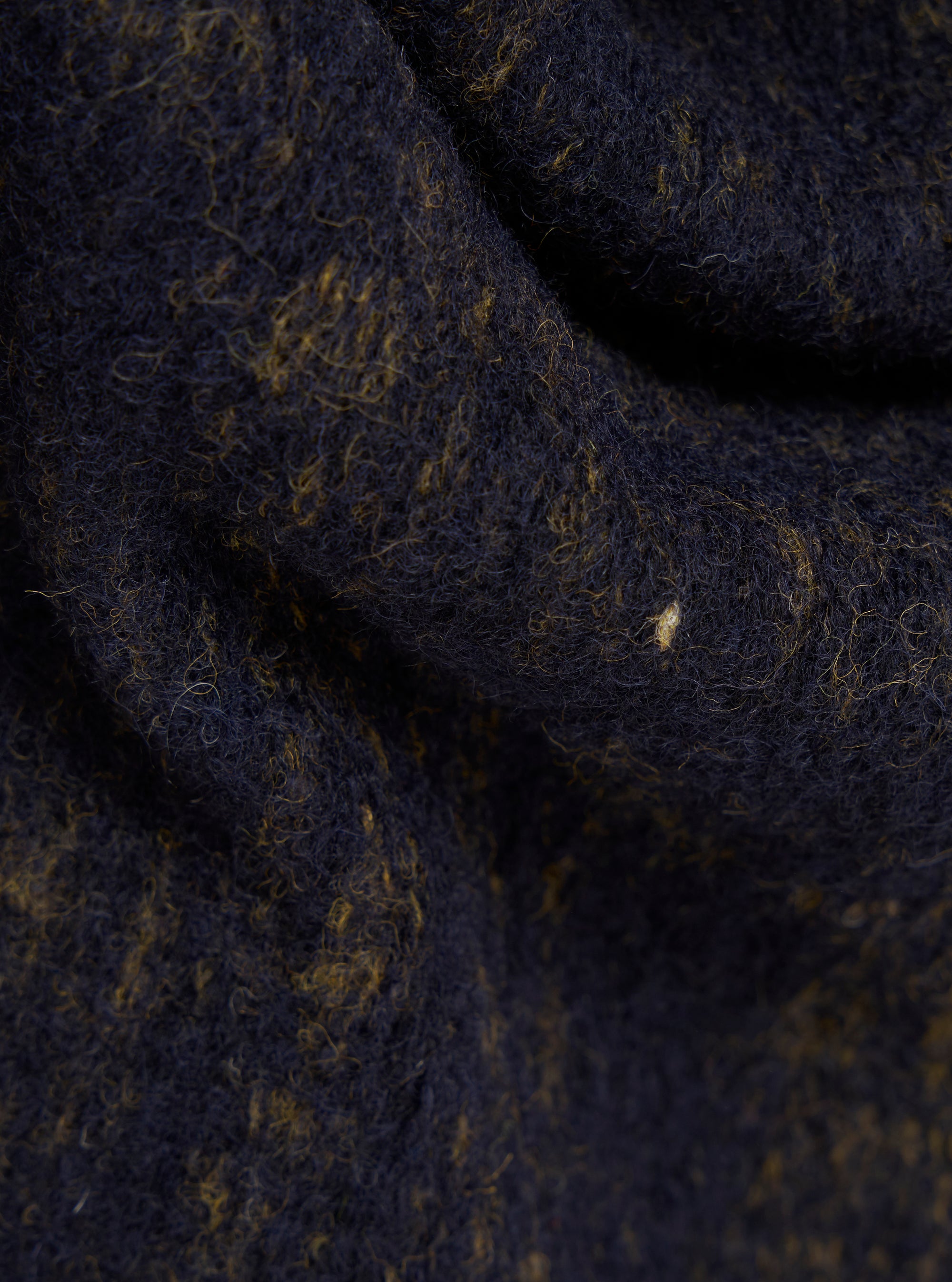 Navy Marble Fleece Cardigan