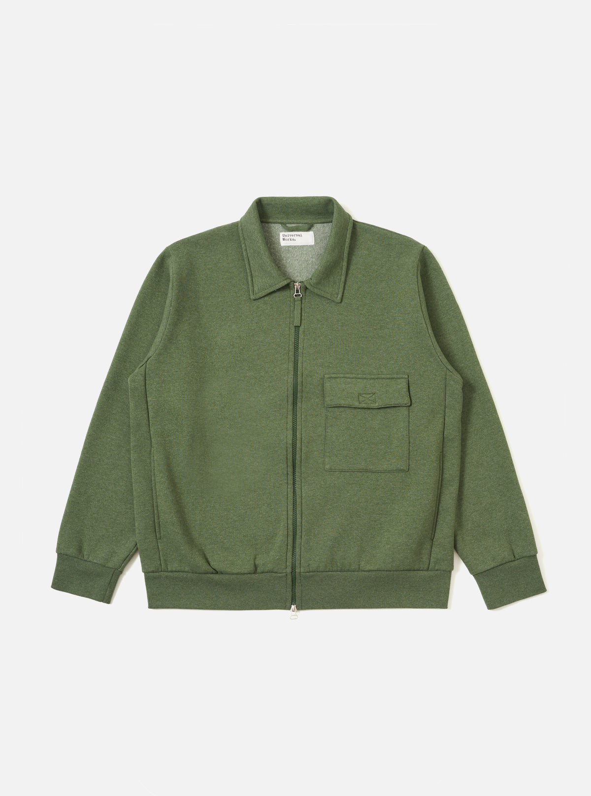 Green Recycled Cotton Blend Jersey Tyler Jacket