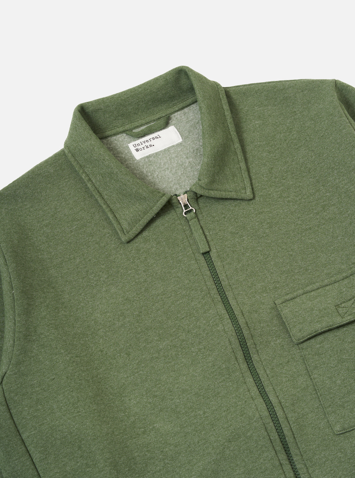Green Recycled Cotton Blend Jersey Tyler Jacket
