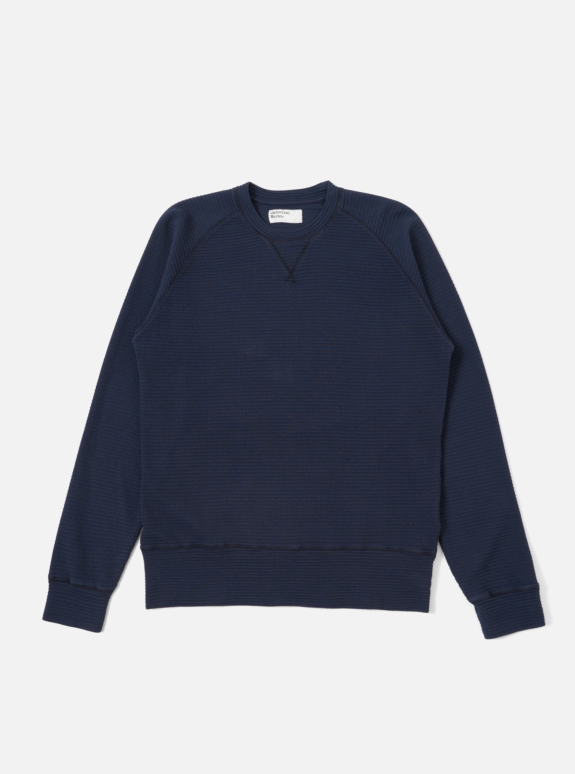 Navy Fantasy Interlock Mr K Crew Sweatshirt