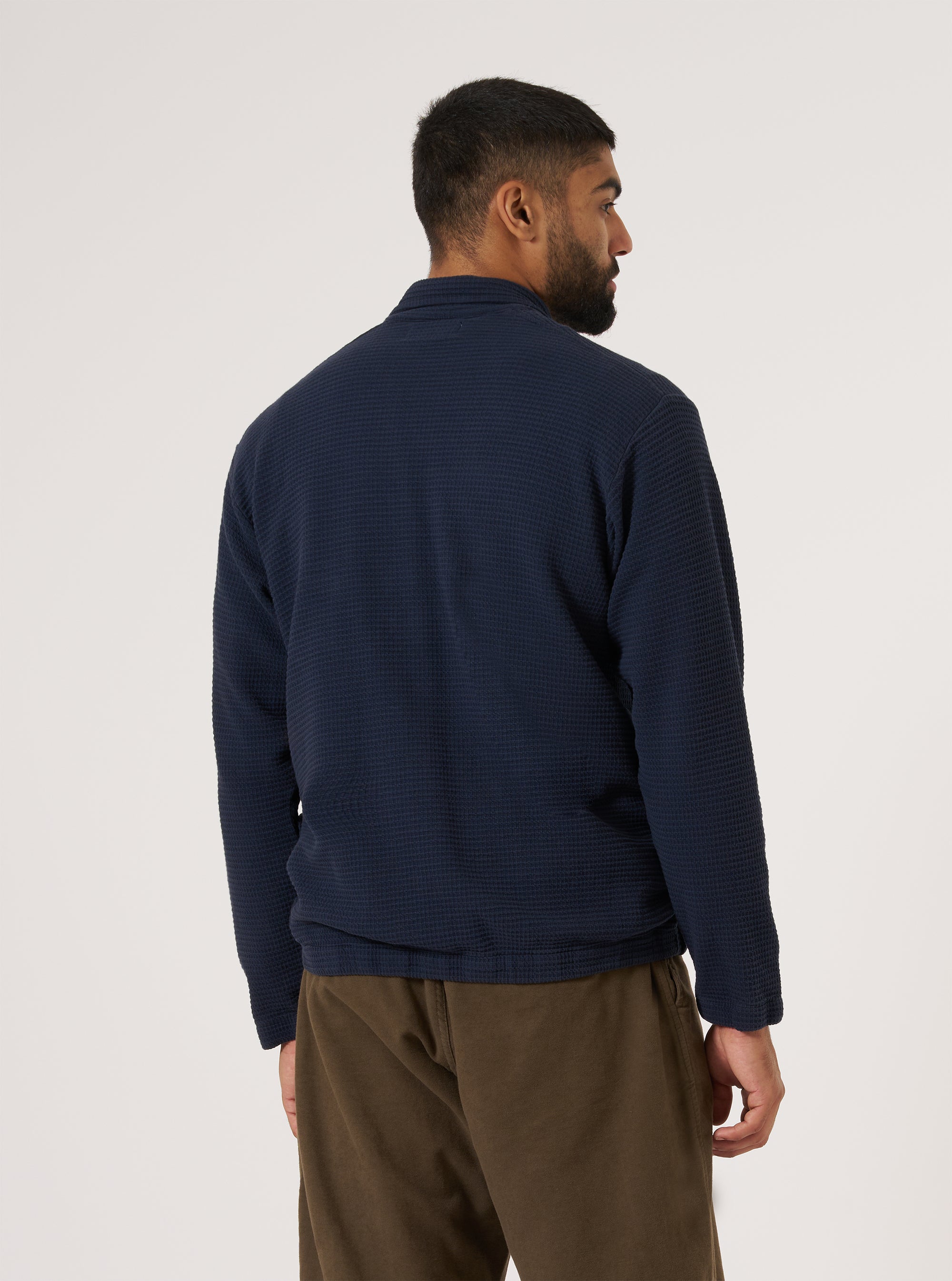 Navy Fantasy Interlock K Track Top