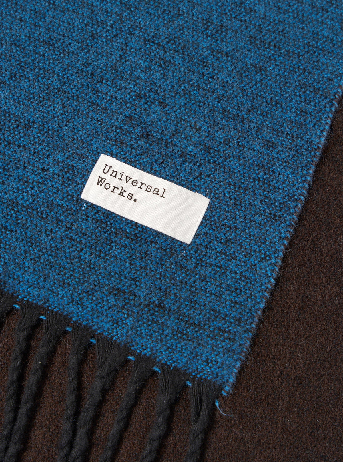 Light Blue/Brown Double Sided Scarf
