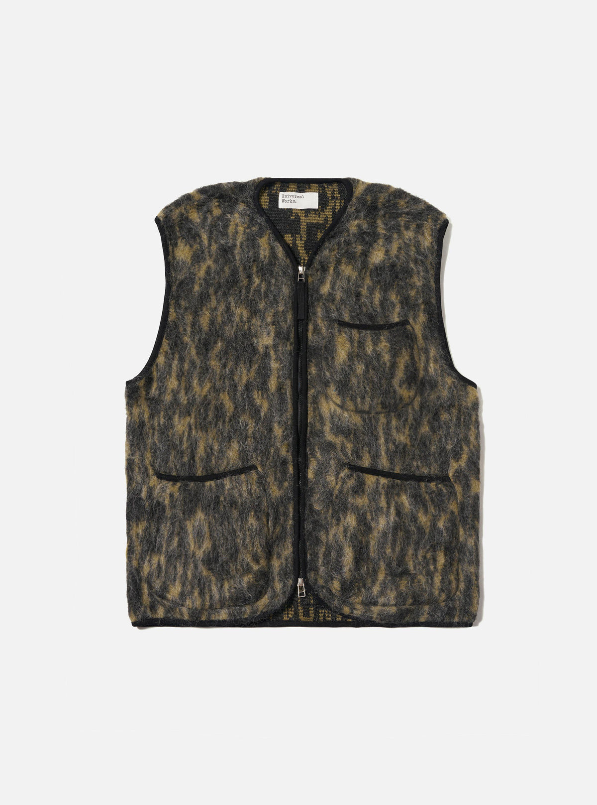 Charcoal Dolce Fleece Zip Gilet