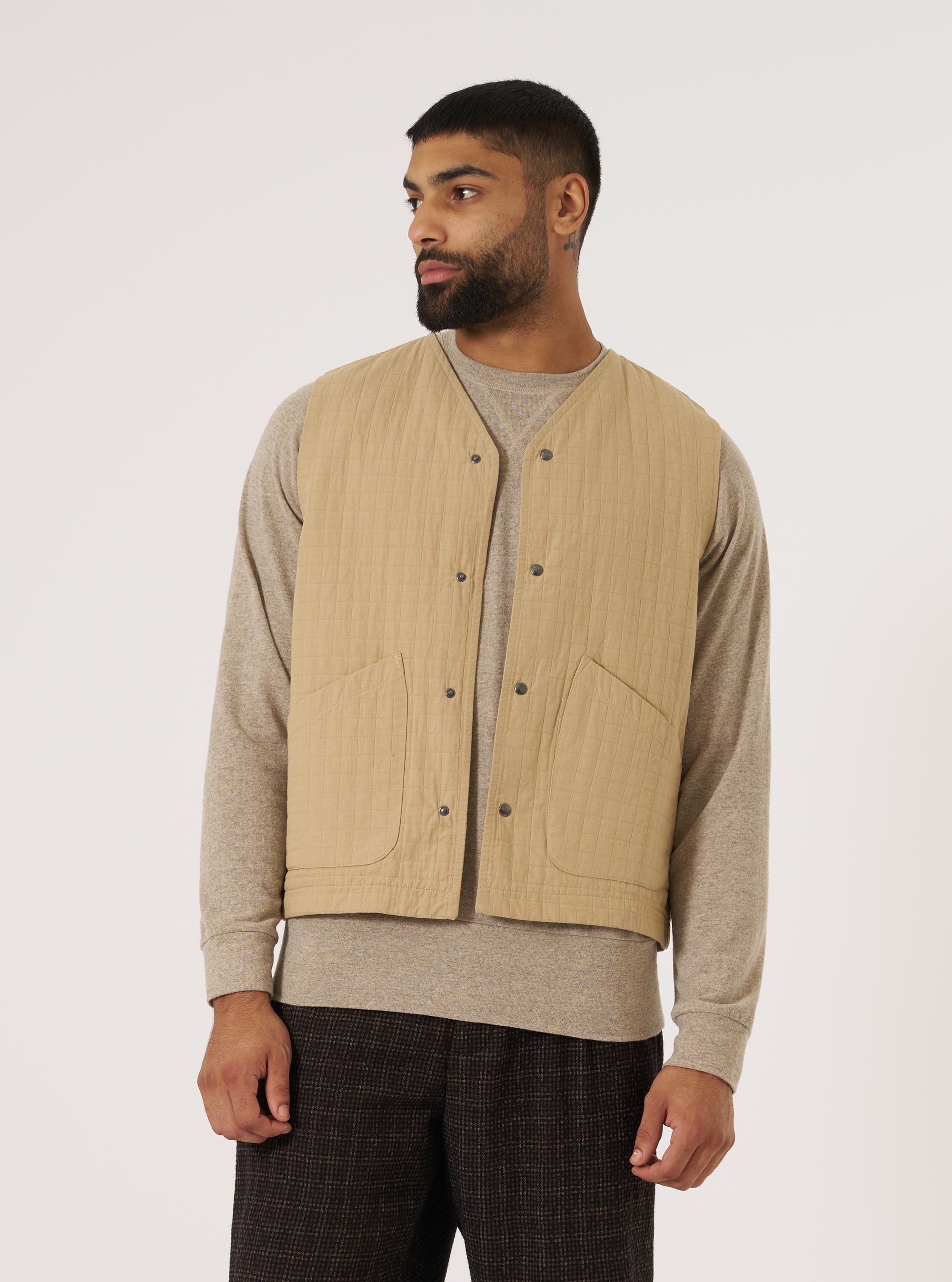 Sand Rahim Cotton Weekend Gilet