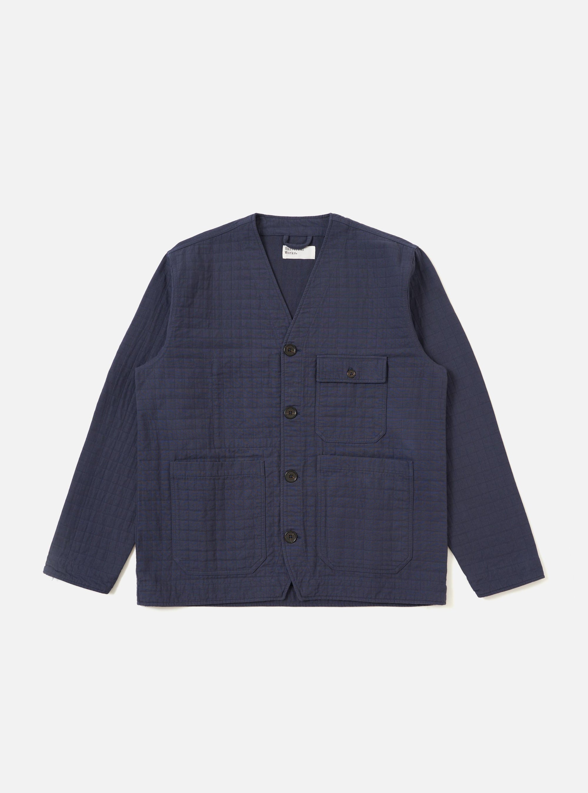 Navy Rahim Cotton Cabin Jacket