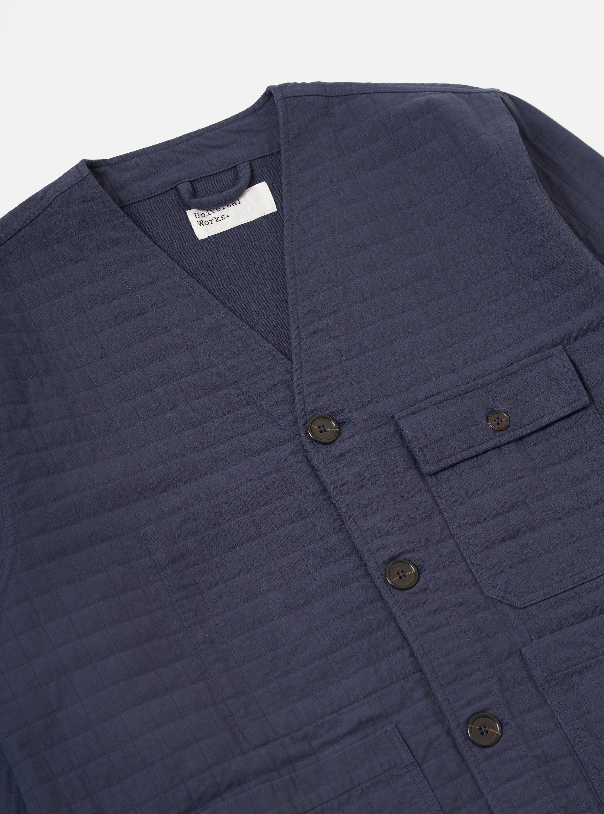 Navy Rahim Cotton Cabin Jacket