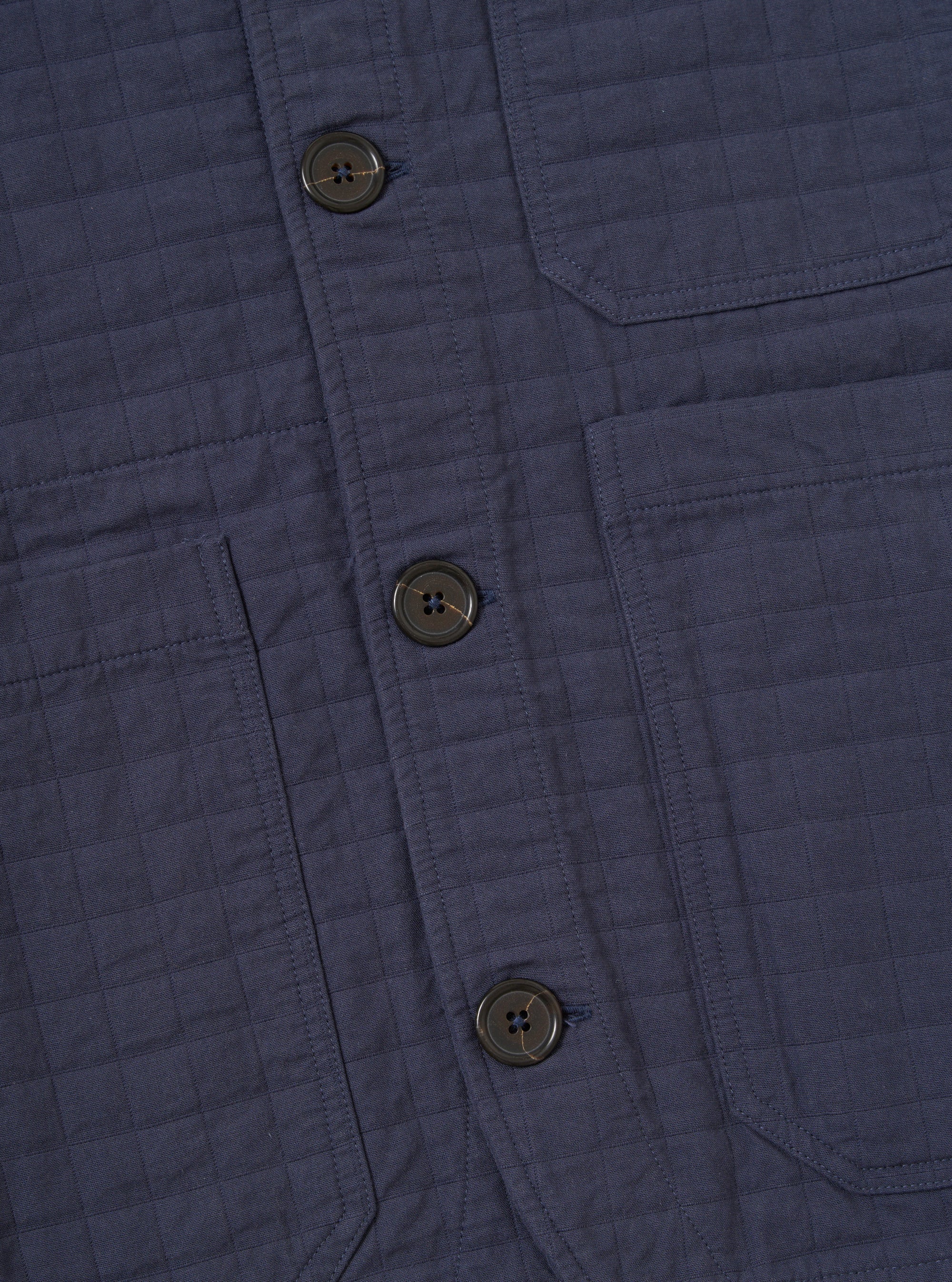 Navy Rahim Cotton Cabin Jacket