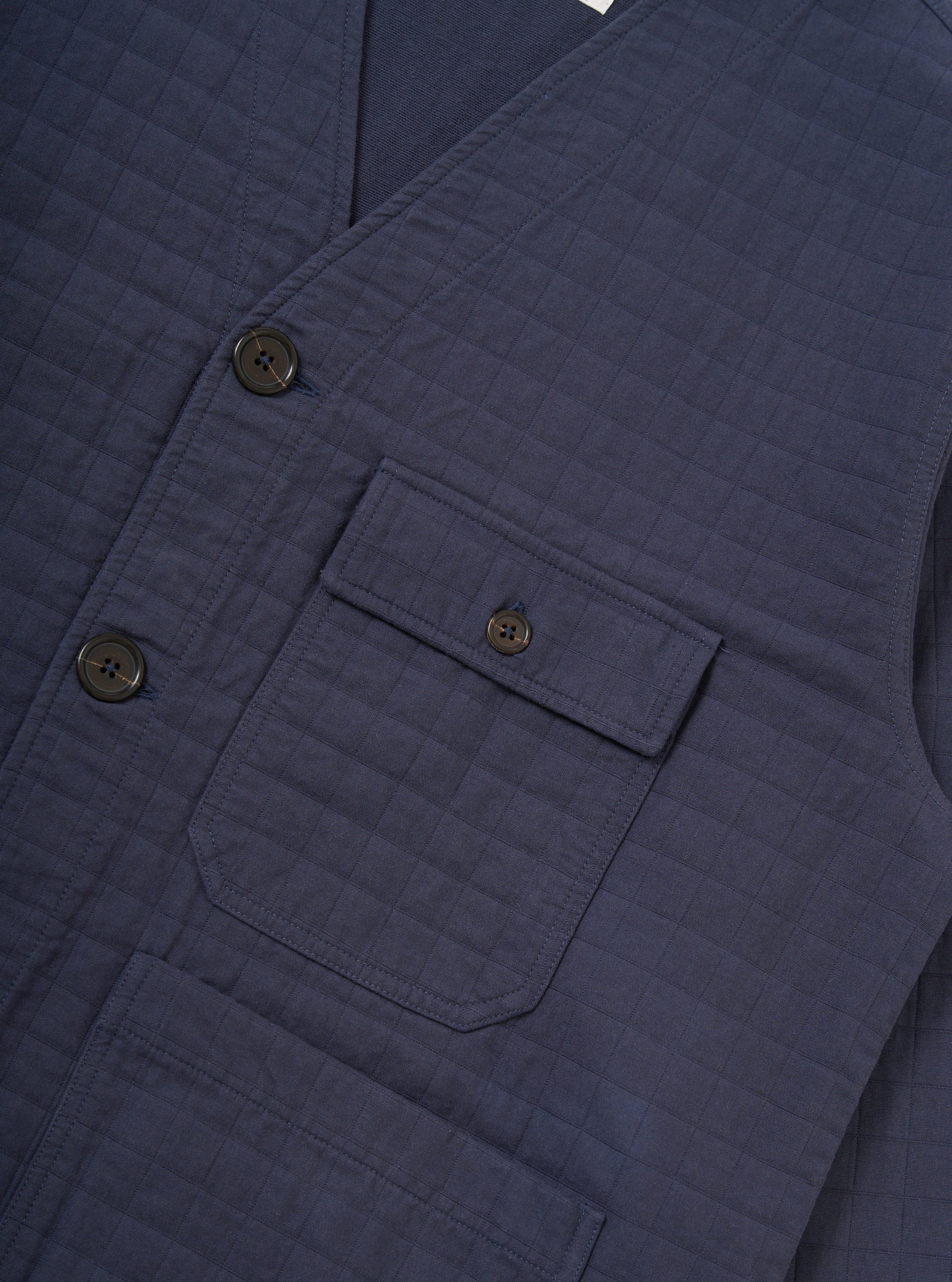 Navy Rahim Cotton Cabin Jacket