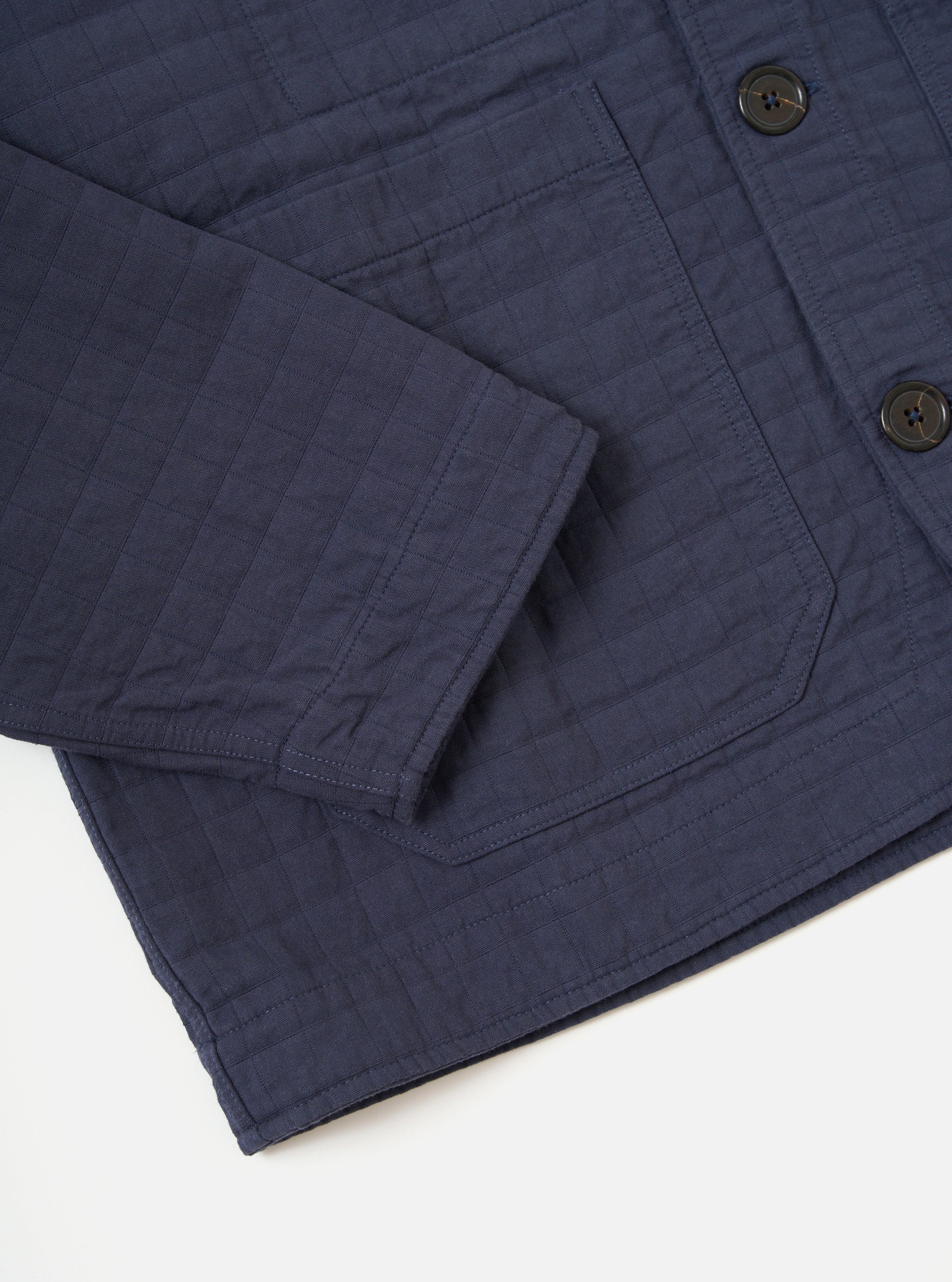 Navy Rahim Cotton Cabin Jacket