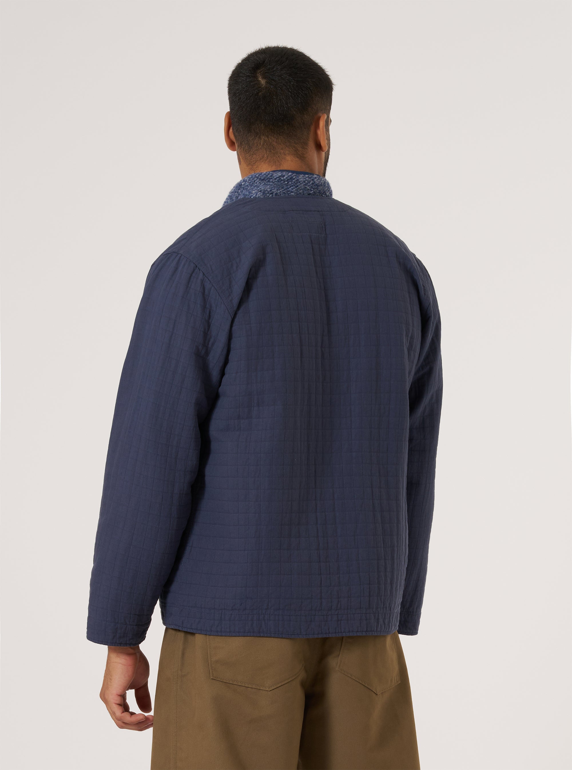 Navy Rahim Cotton Cabin Jacket