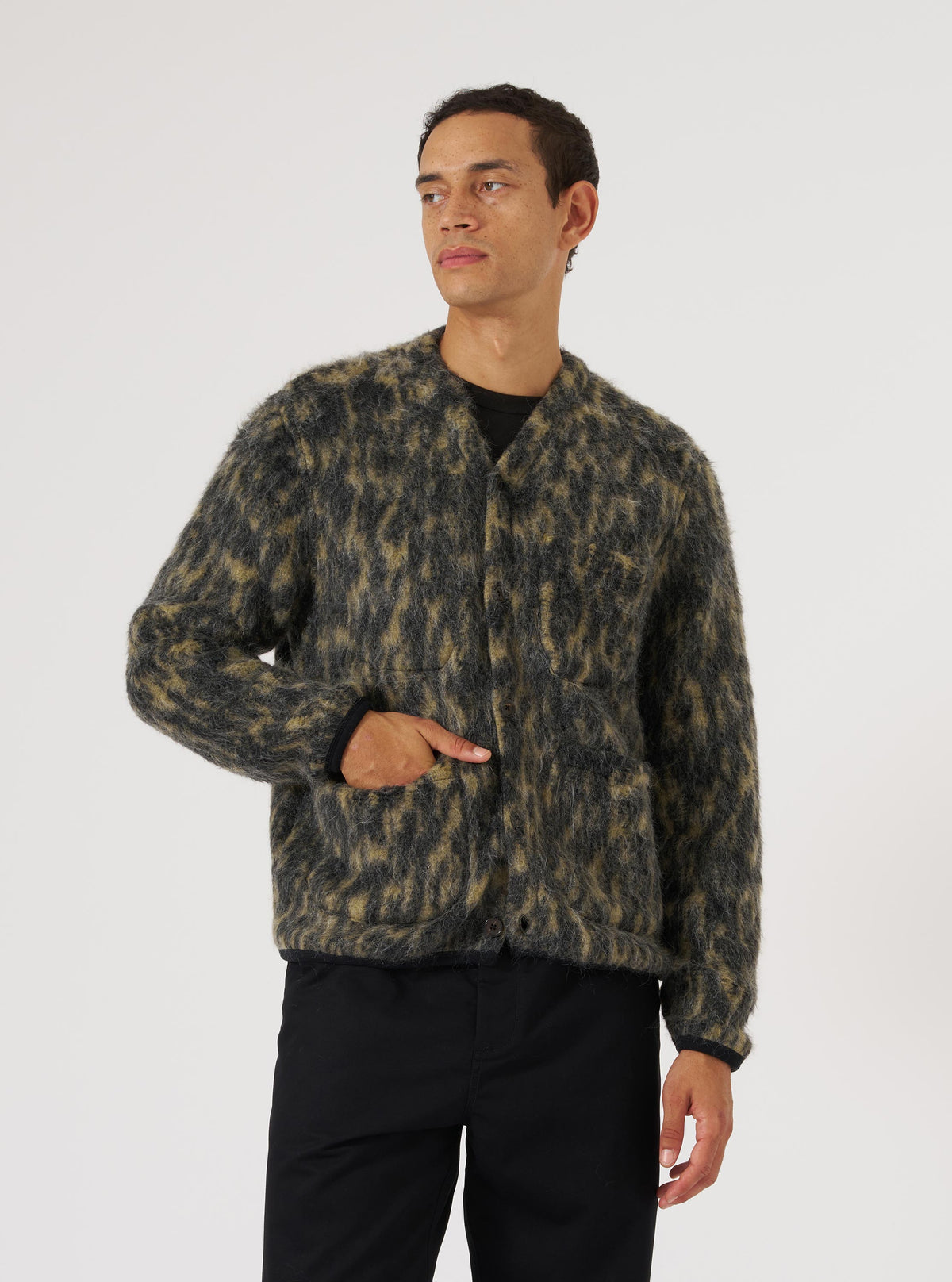 Charcoal Dolce Fleece Cardigan