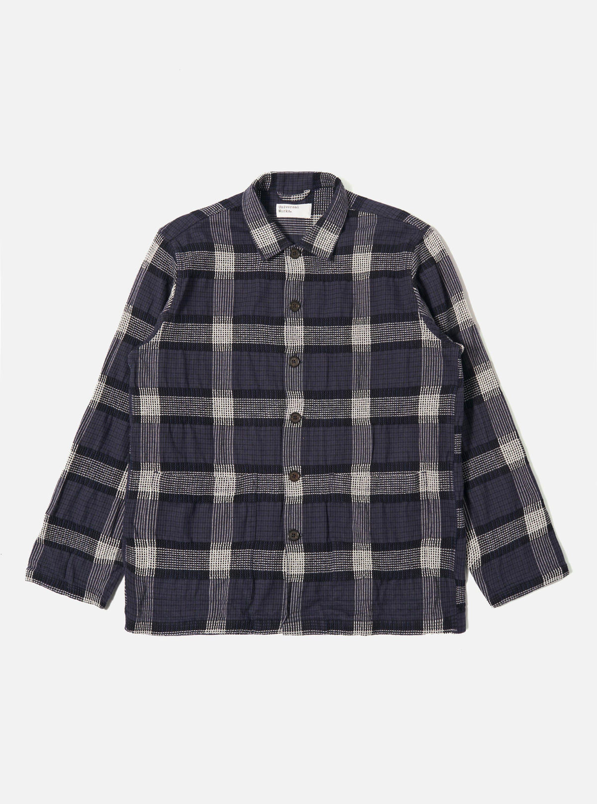 Charcoal Polka Check Easy Overshirt