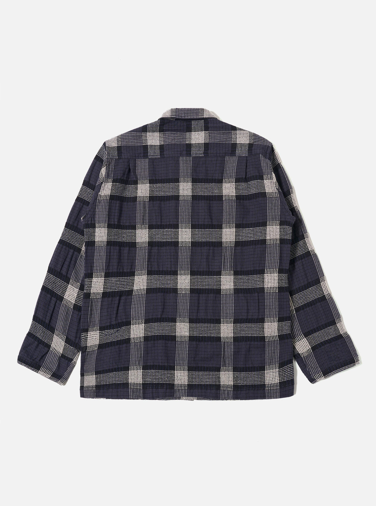Charcoal Polka Check Easy Overshirt