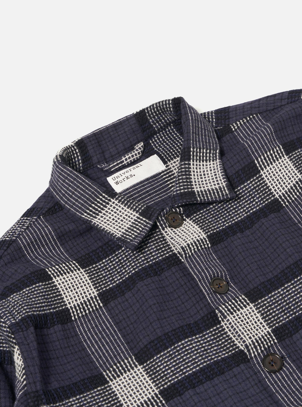 Charcoal Polka Check Easy Overshirt