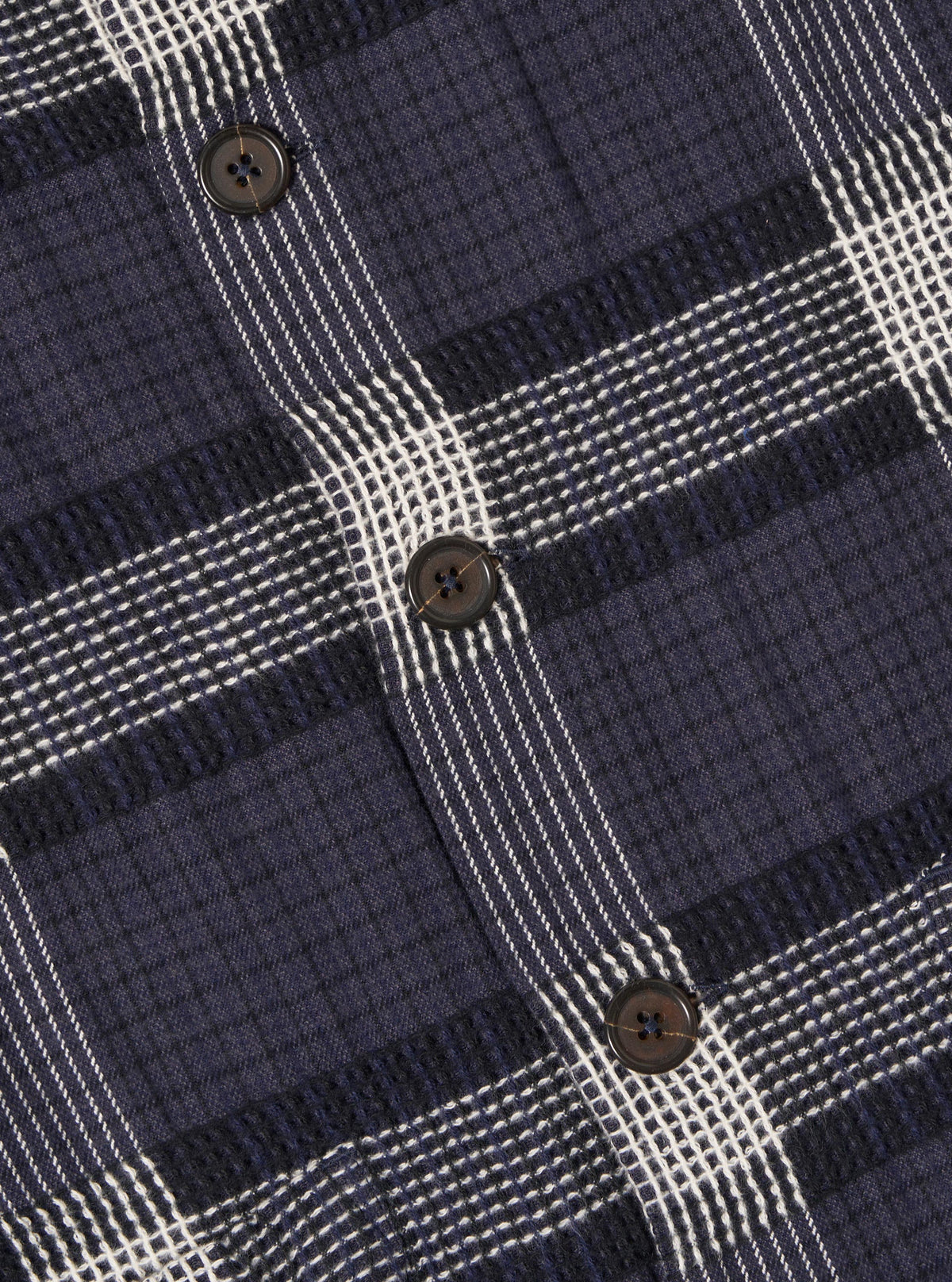 Charcoal Polka Check Easy Overshirt
