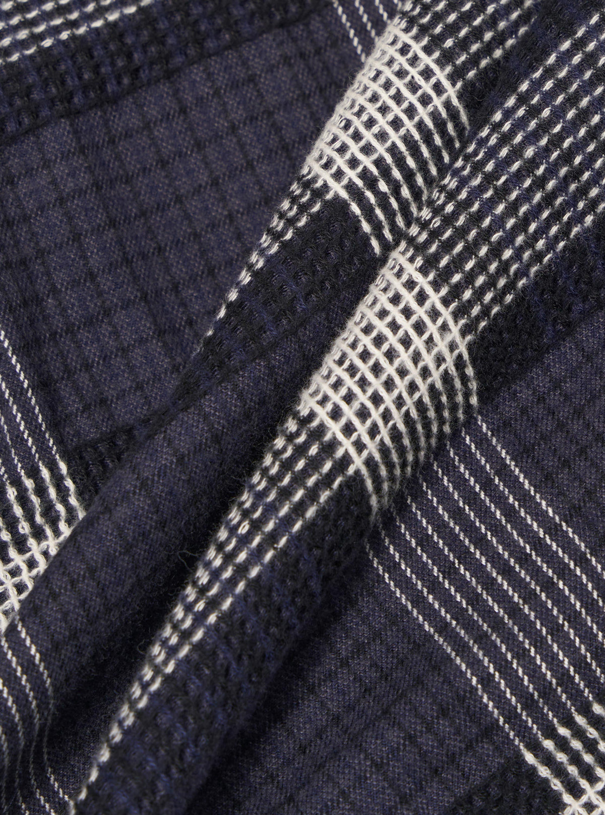 Charcoal Polka Check Easy Overshirt