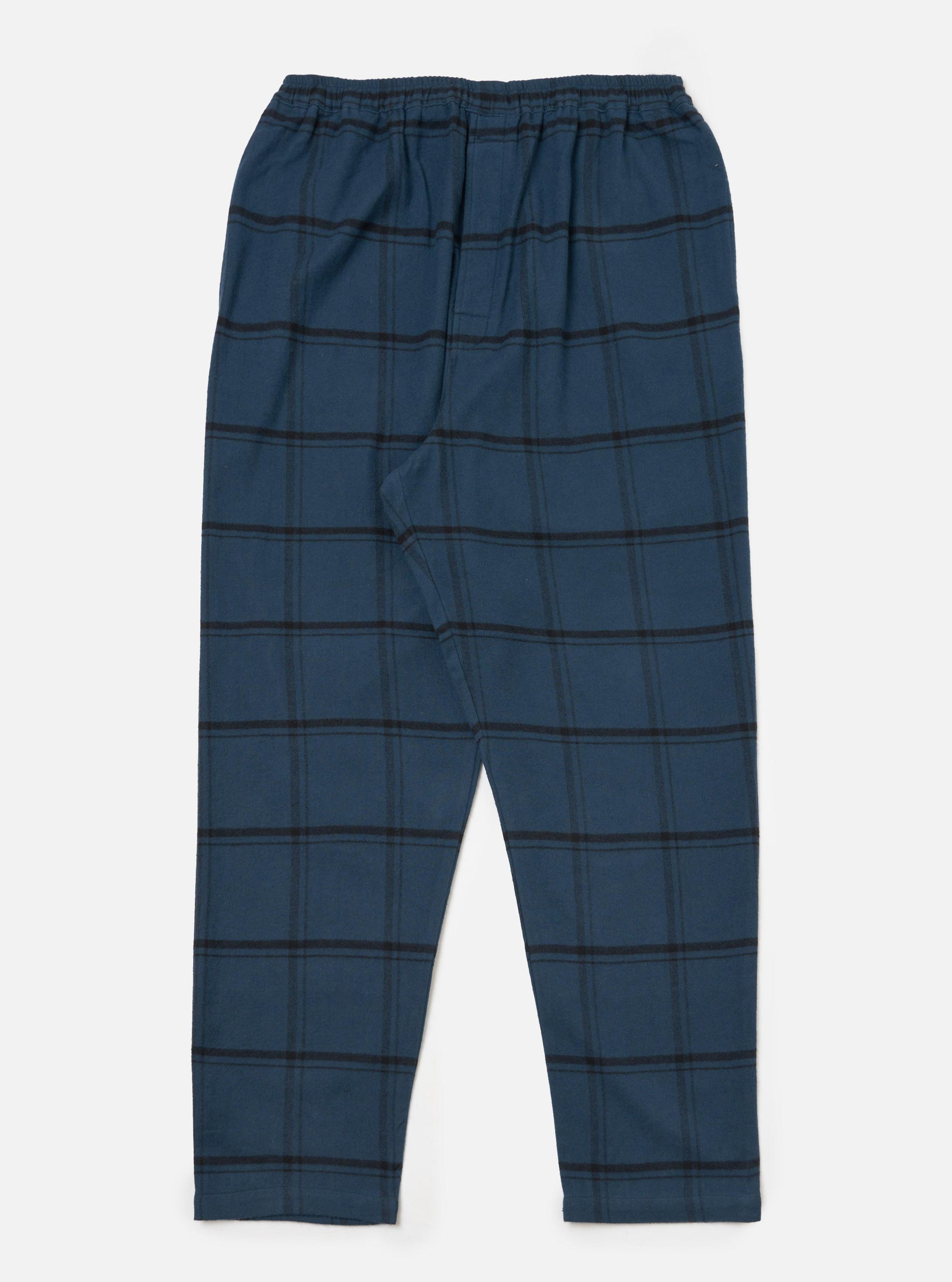 Blue Brushed Check Pyjama Pant