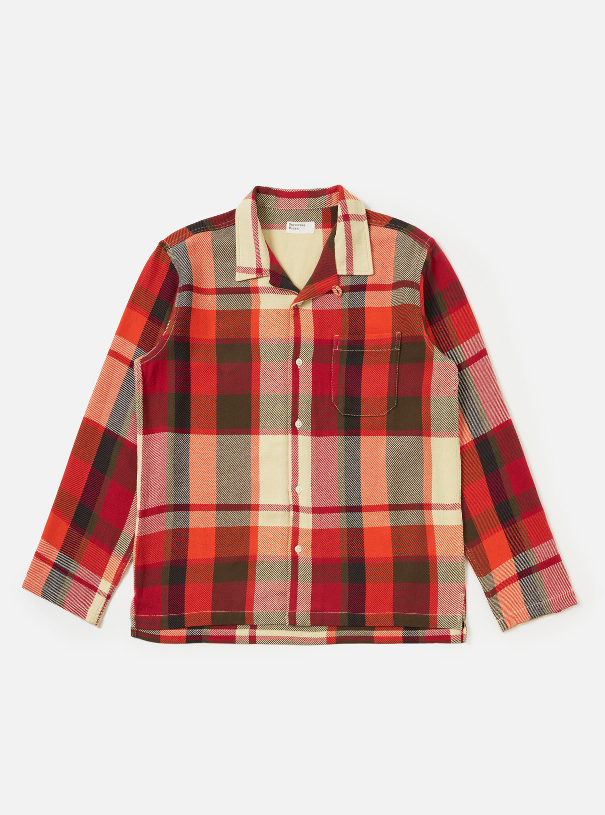 Red Earth Check Long Pyjama Set