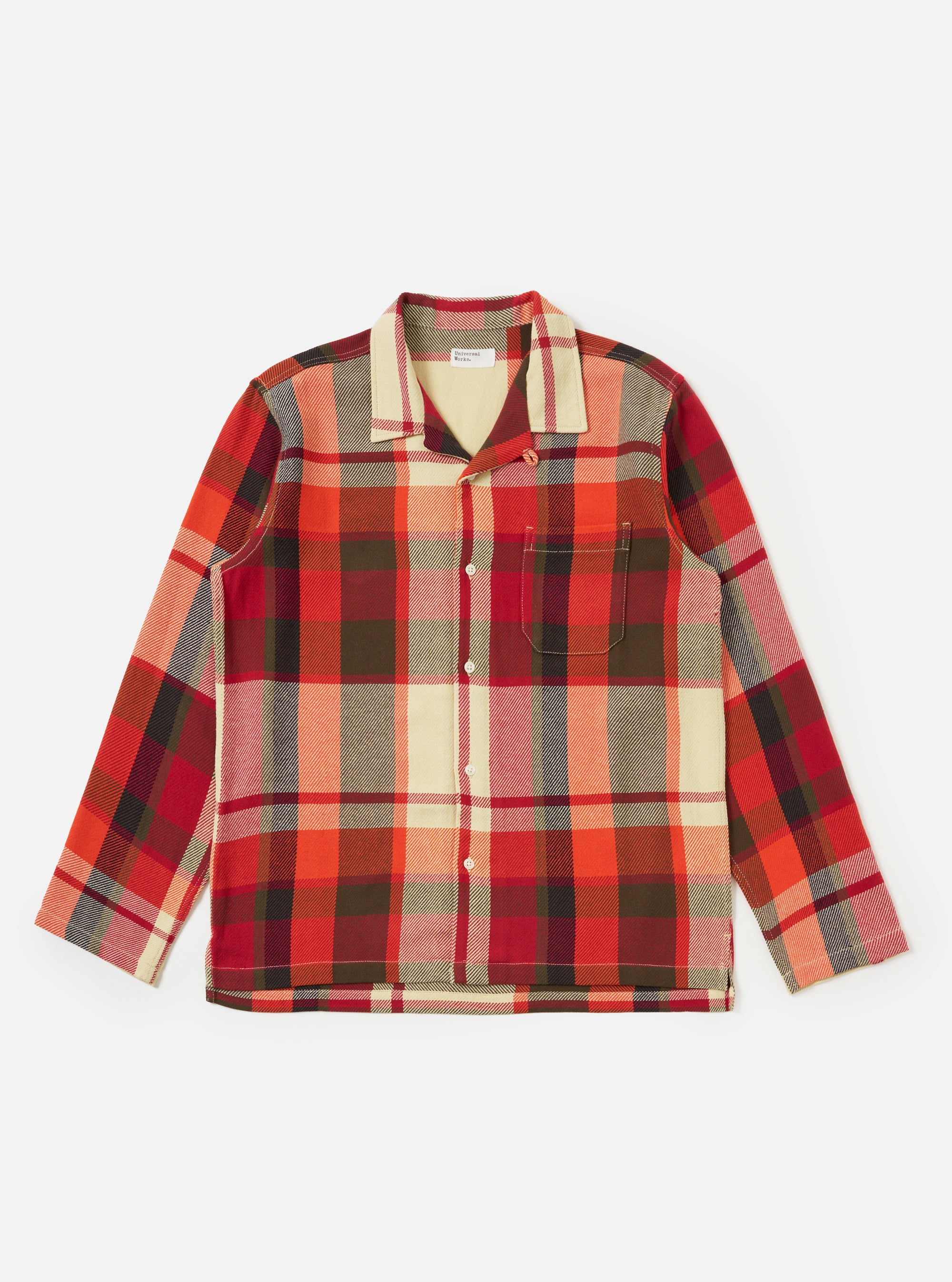 Red Earth Check Long Pyjama Set