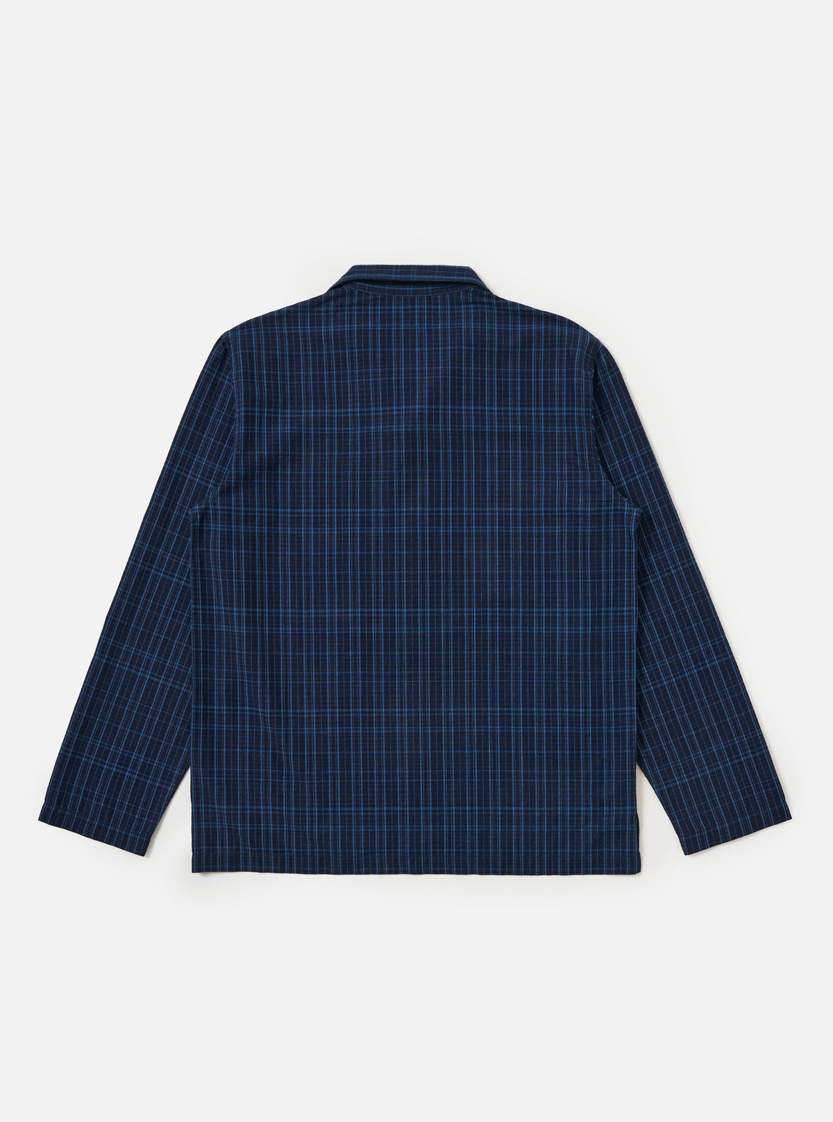 Indigo Plaid Long Pyjama Set