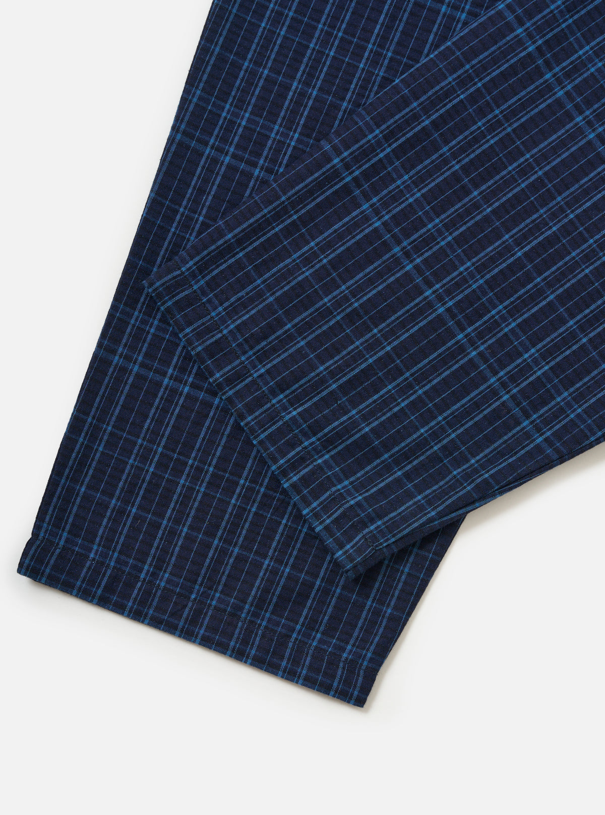 Indigo Plaid Long Pyjama Set