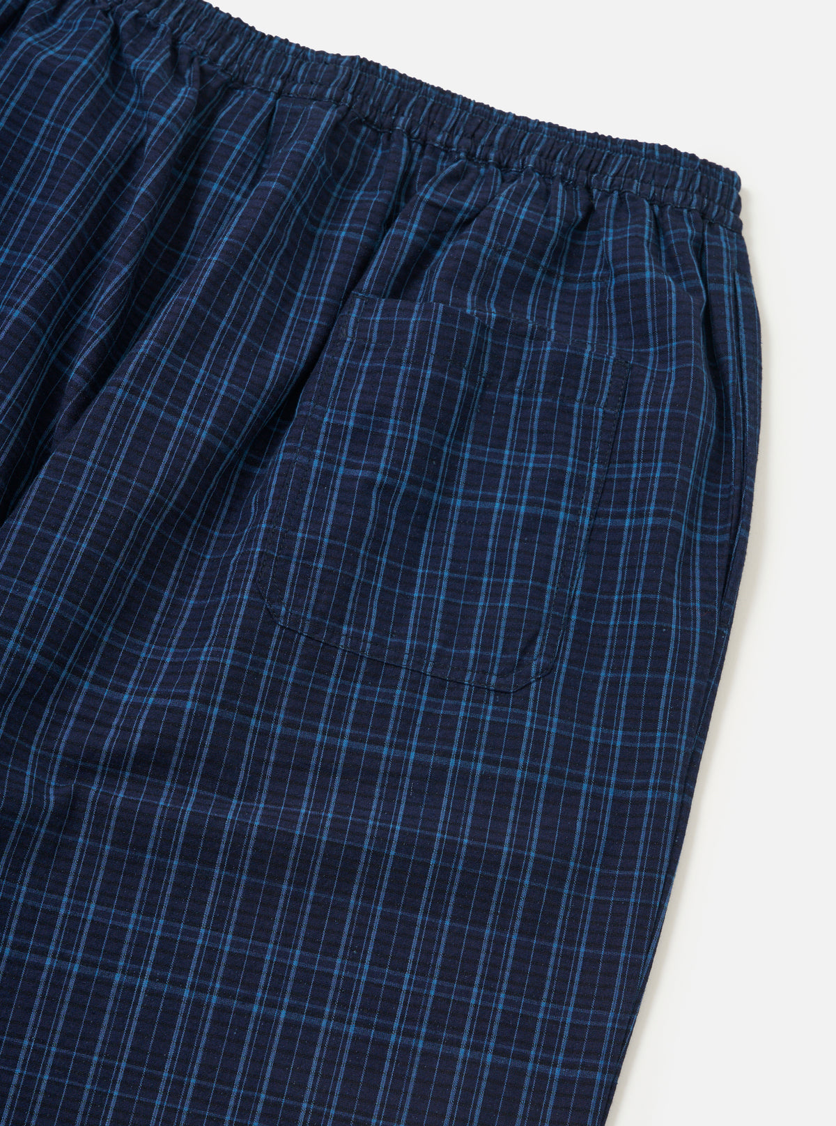Indigo Plaid Long Pyjama Set