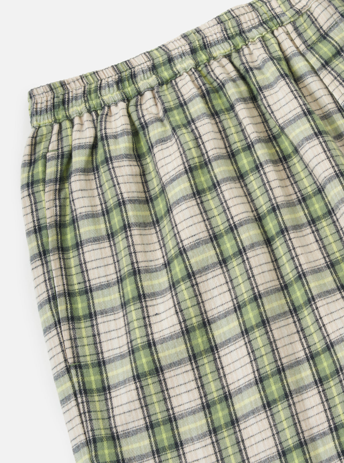 Green Busy Plaid Short Pyjama Set