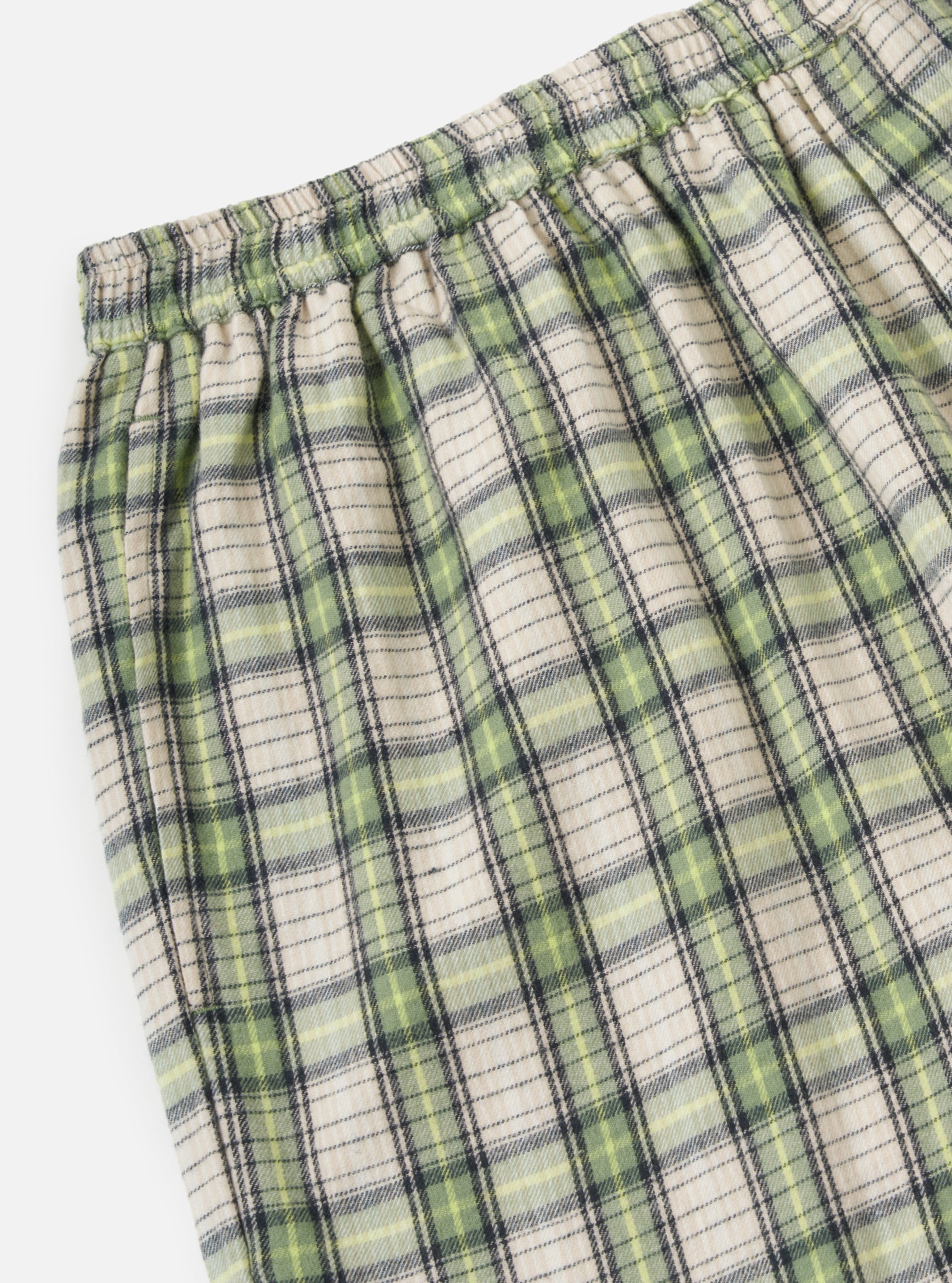 Green Busy Plaid Short Pyjama Set
