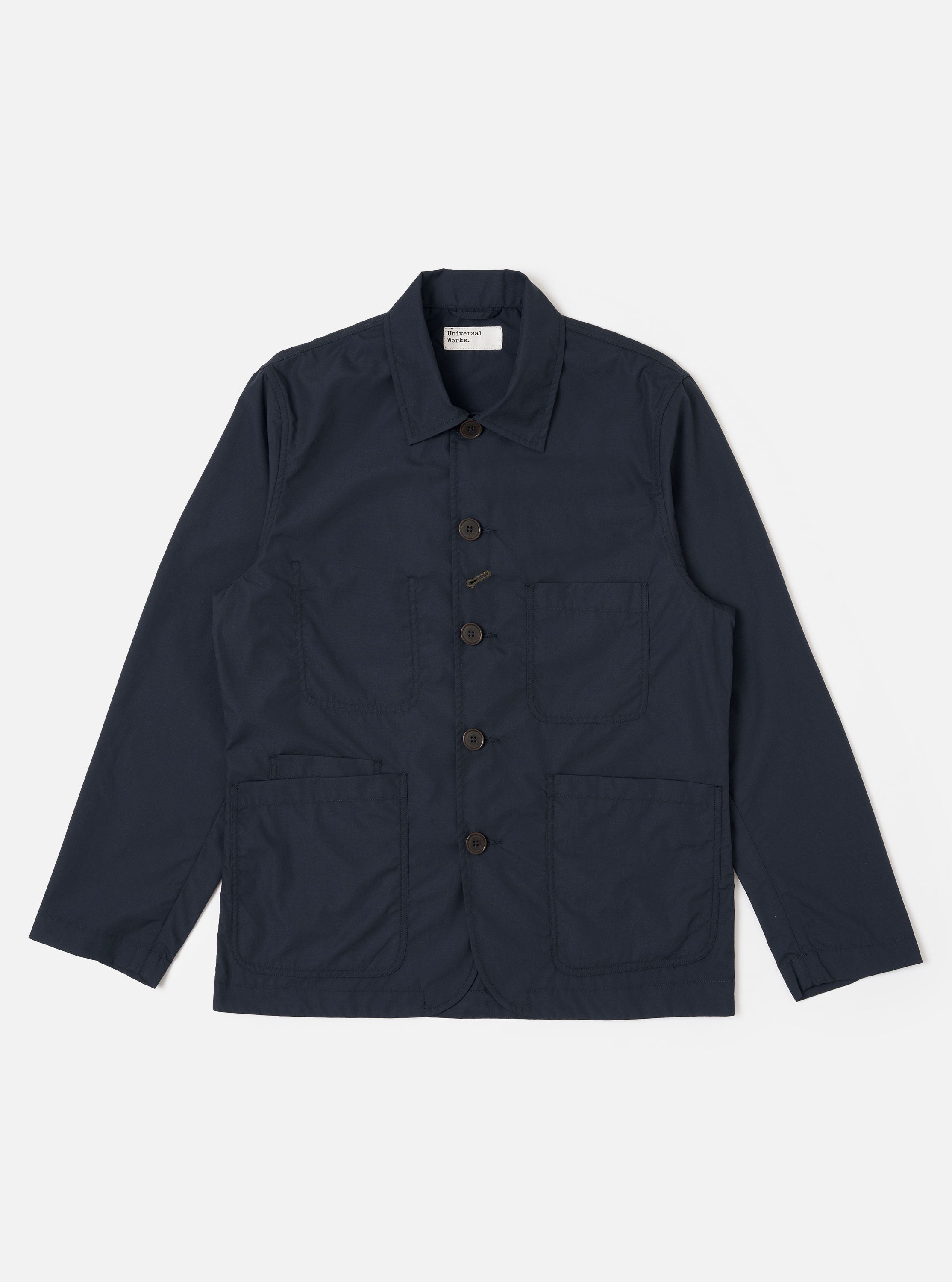 Men's Navy Recycled Poly Tech Bakers Jacket – Universal Works